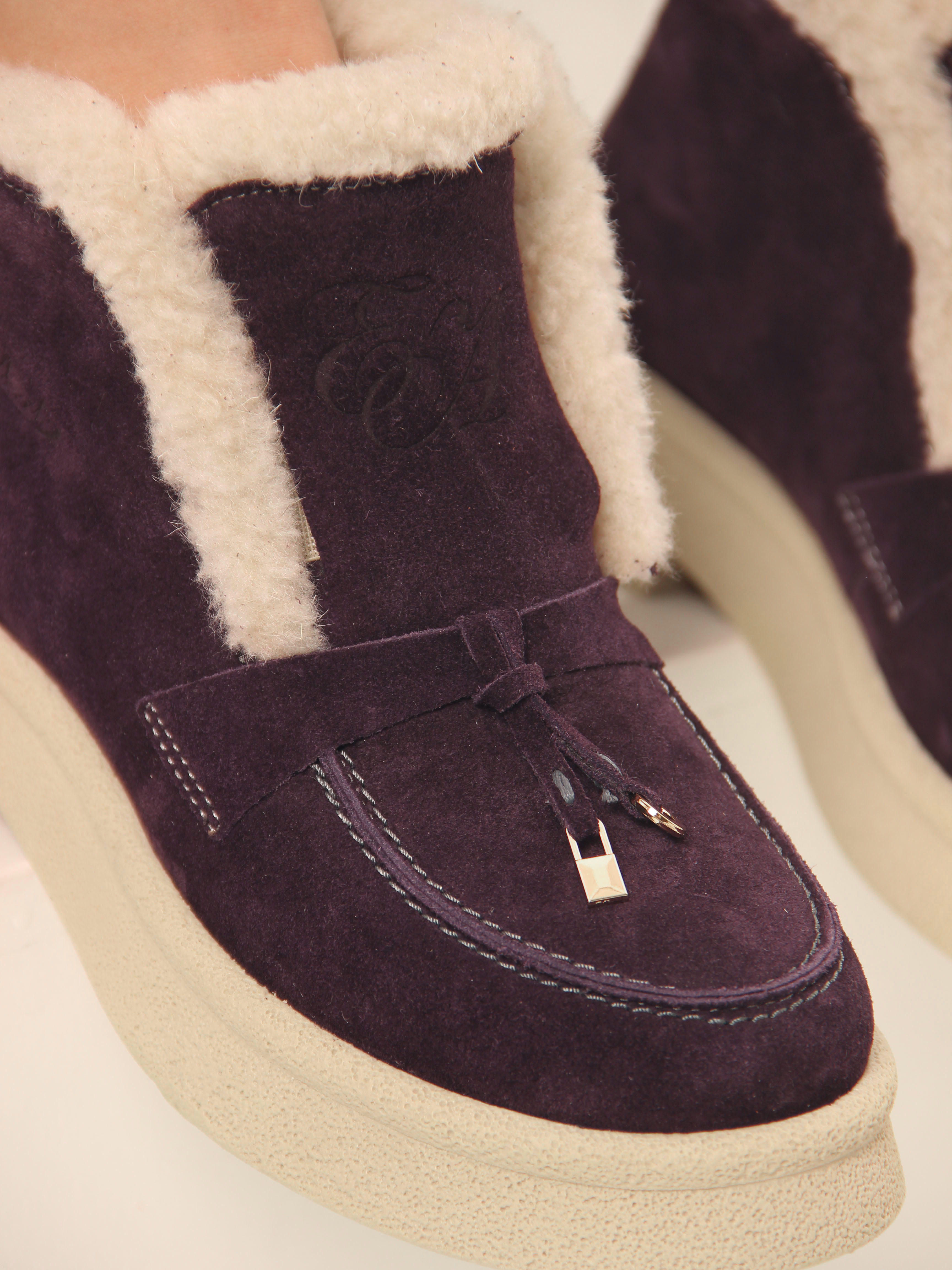 картинка Ботинки ED'ART 307.florida 'be.сливовая замша от интернет магазина