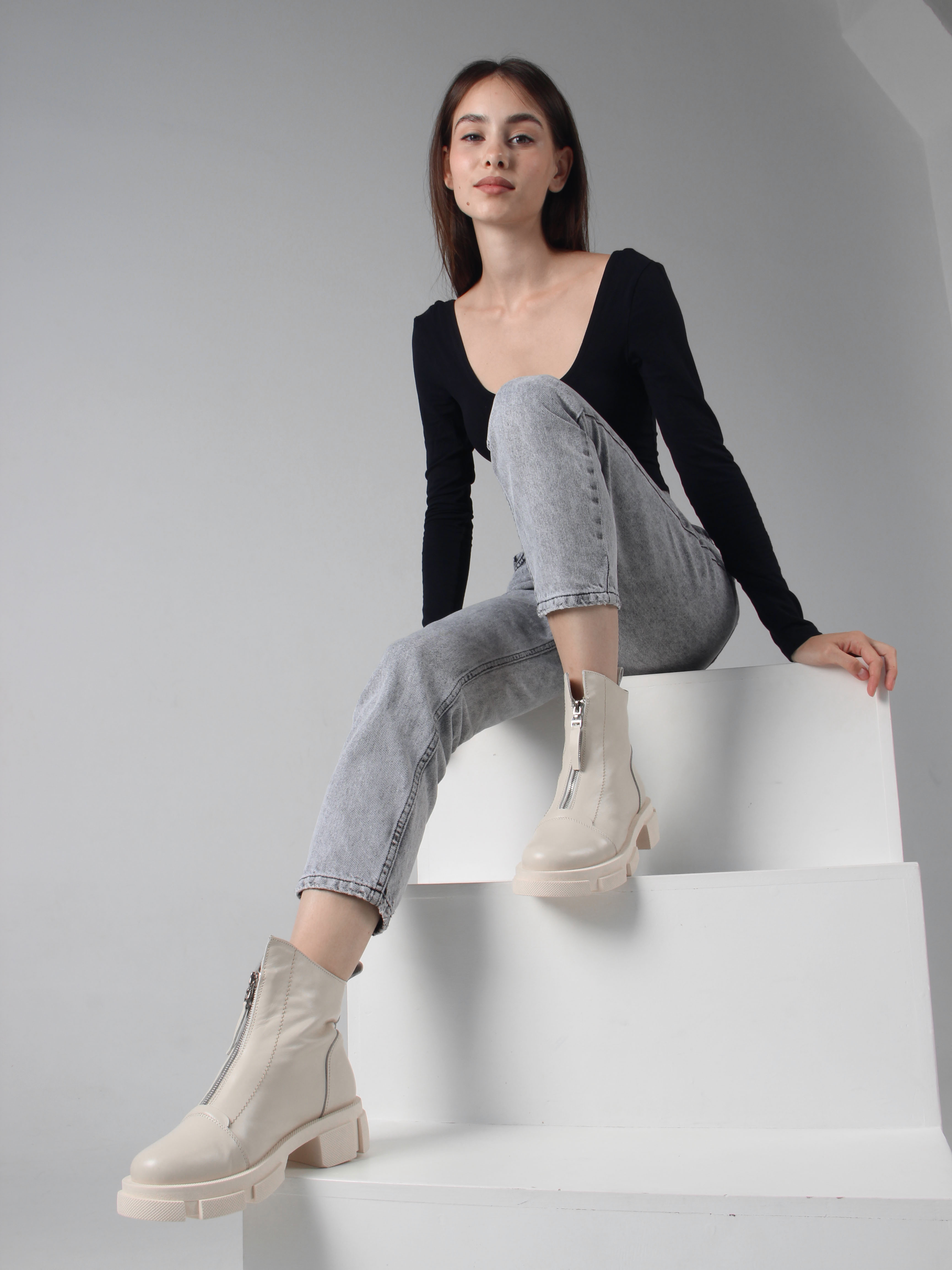 картинка Ботинки ED'ART 330.21074'm.Бежевый от интернет магазина