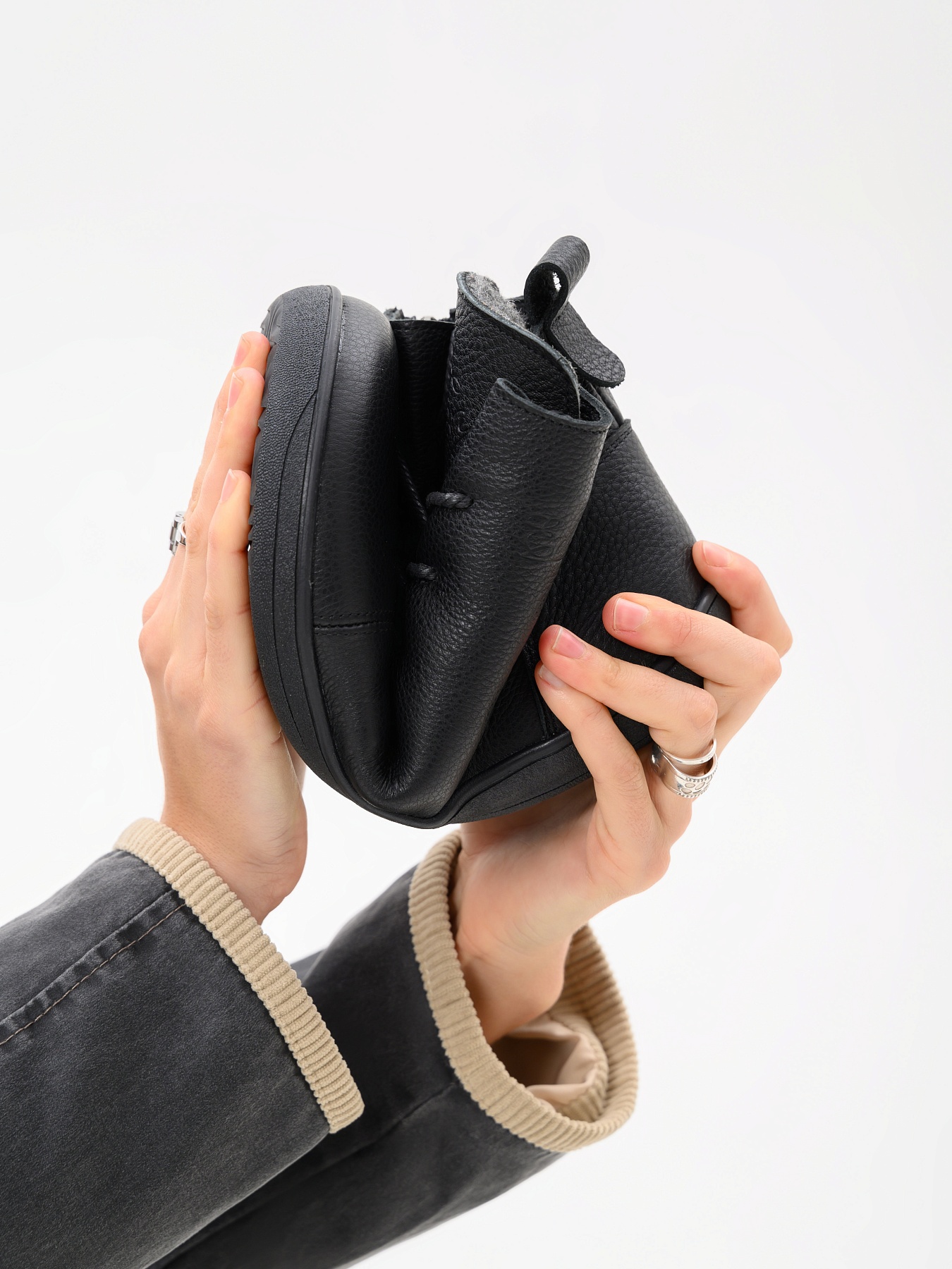 картинка Босоногие ботинки  ED'ART 352.NATA'bl.Черный флоттер от интернет магазина