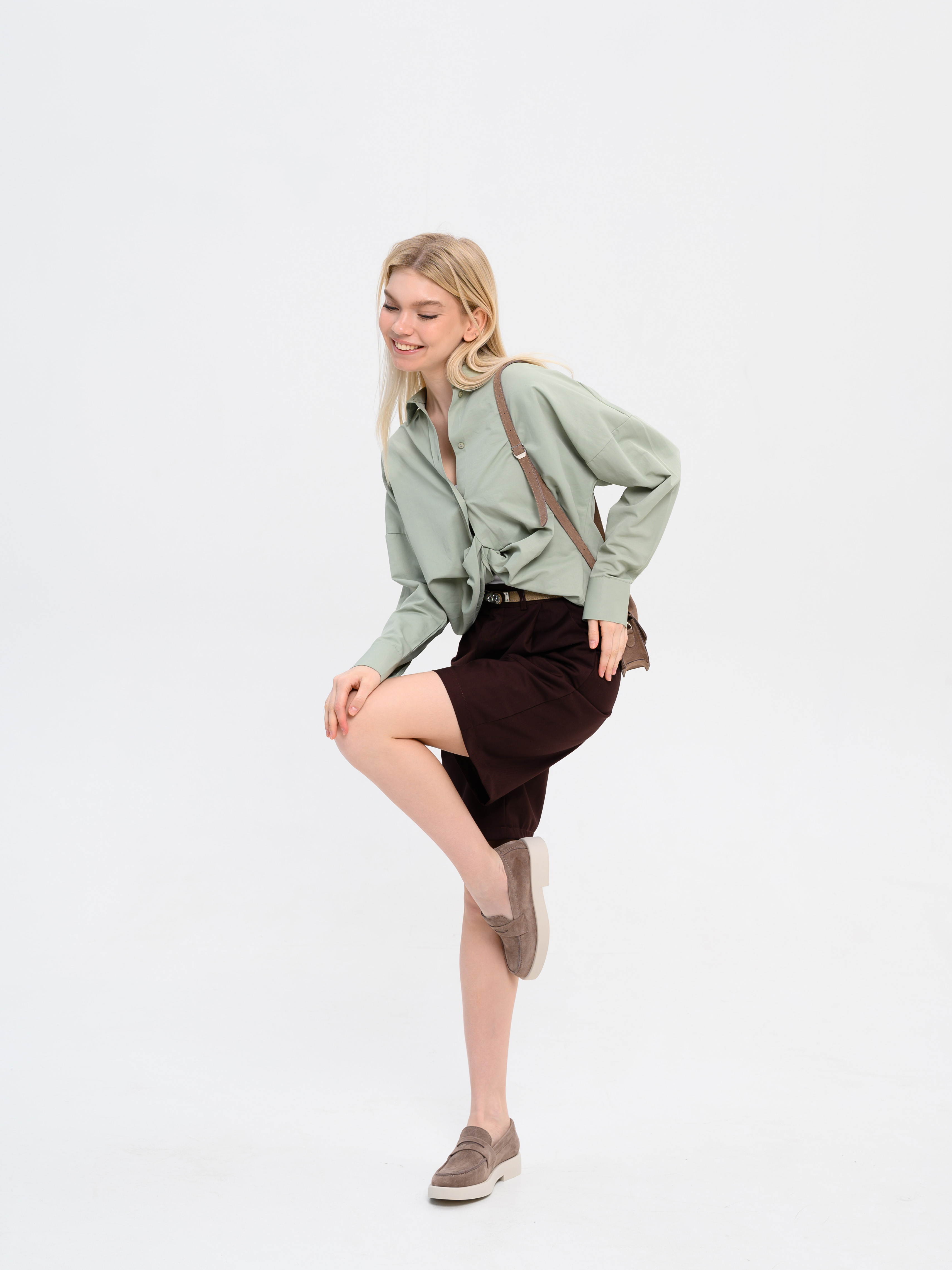 картинка Лоферы туфли ED'ART 176.1593'be. Капучино замша от интернет магазина