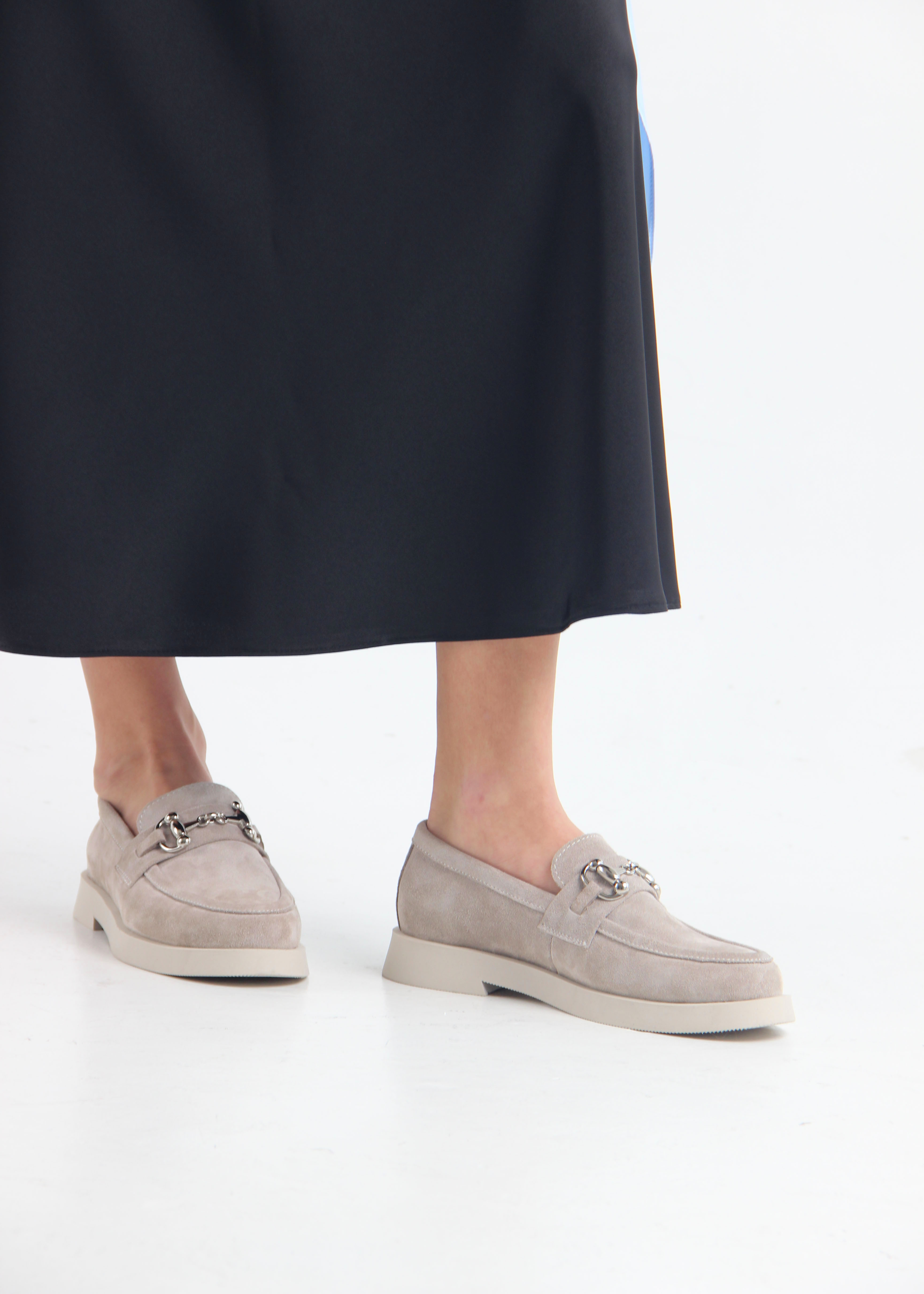 картинка Лоферы туфли ED'ART 172.1841'be. каменная замша от интернет магазина