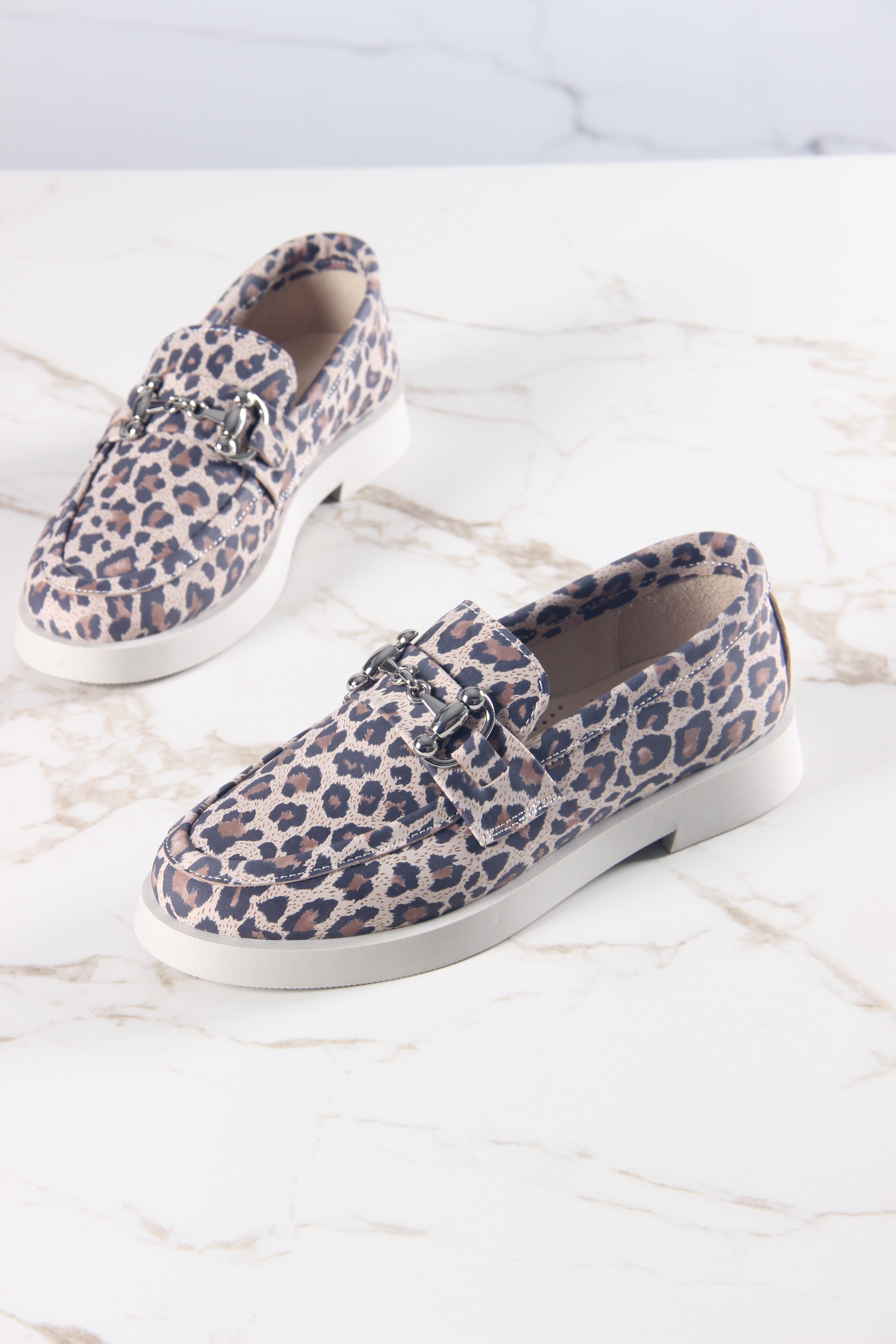 картинка Лоферы туфли ED'ART 172.1841'be. бежевый леопард от интернет магазина