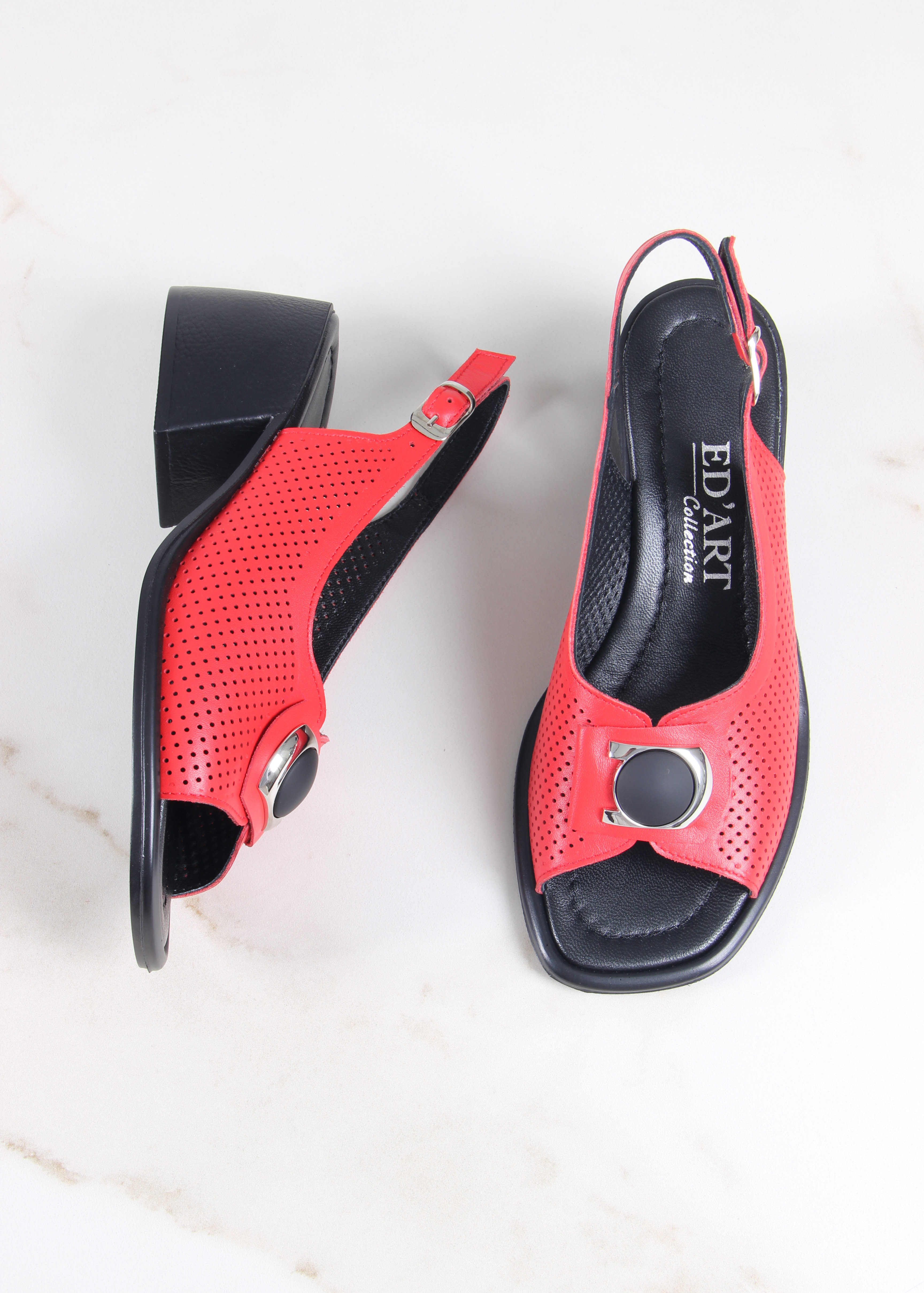 картинка Босоножки ED'ART 5030p.23663'bl. красный от интернет магазина