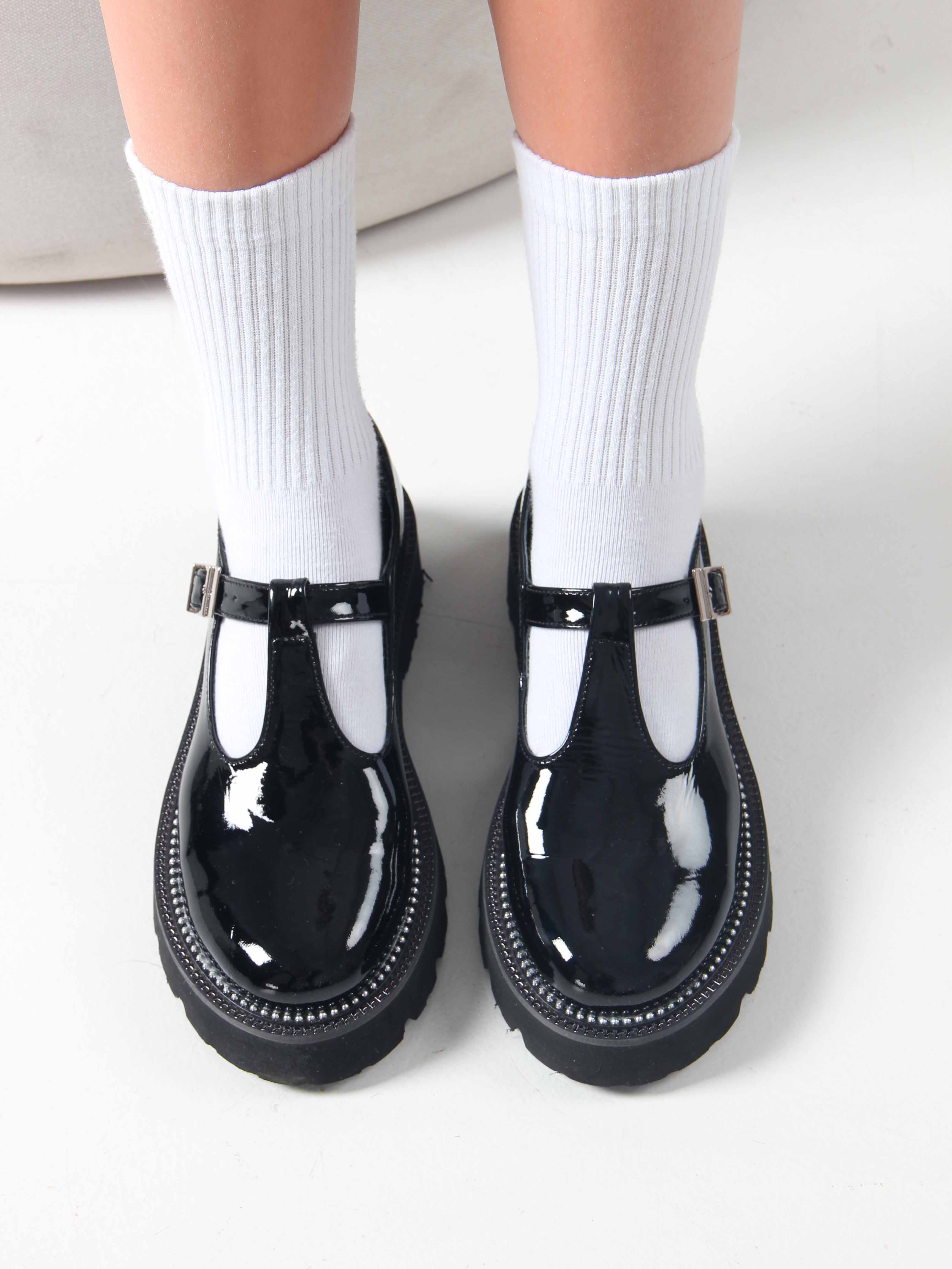 картинка Туфли полуботинки ED'ART 1004.5151 'bl. Черный от интернет магазина