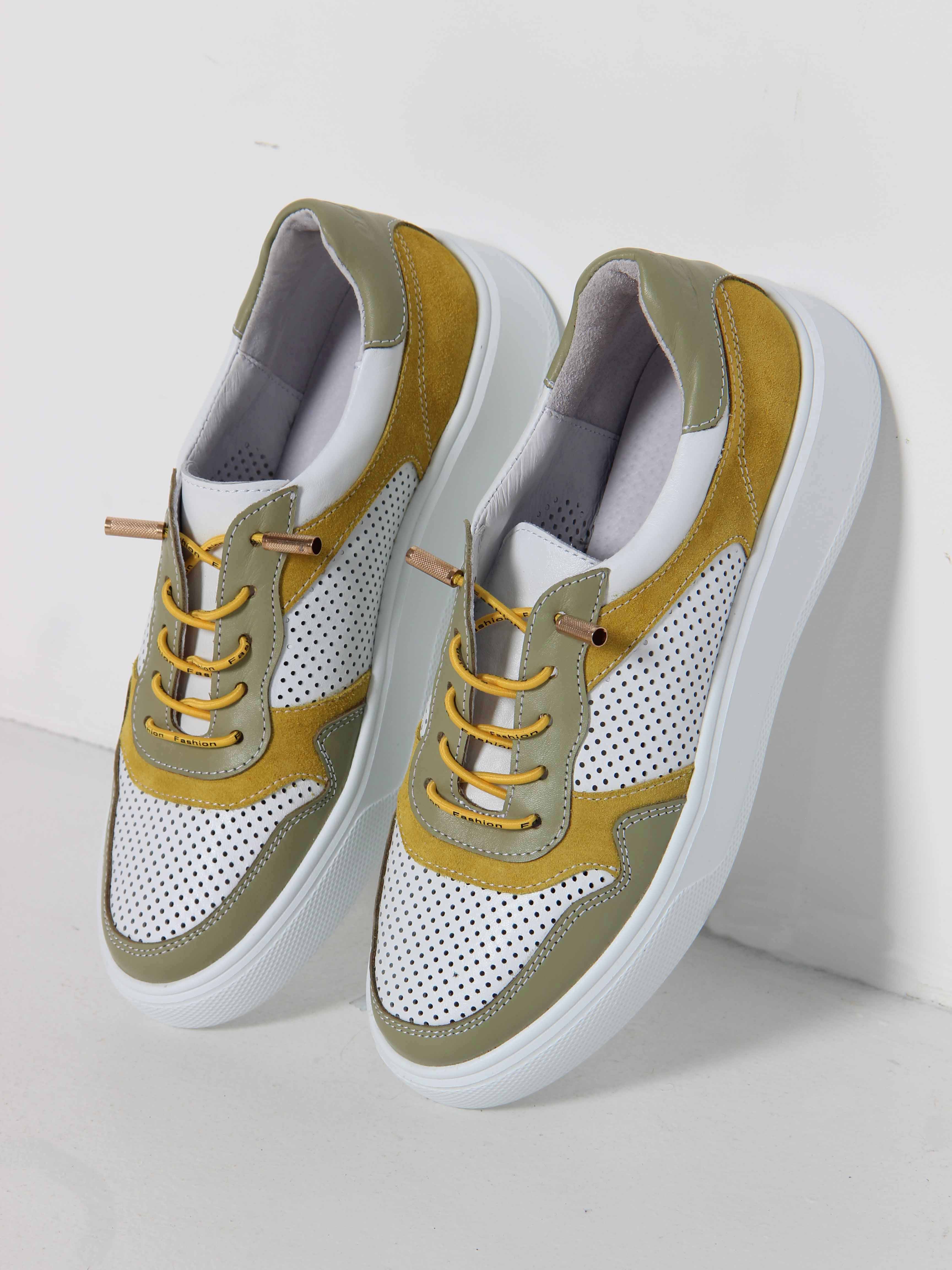 картинка Кеды ED'ART 149.LusiR2'w. Авокадо желтый от интернет магазина