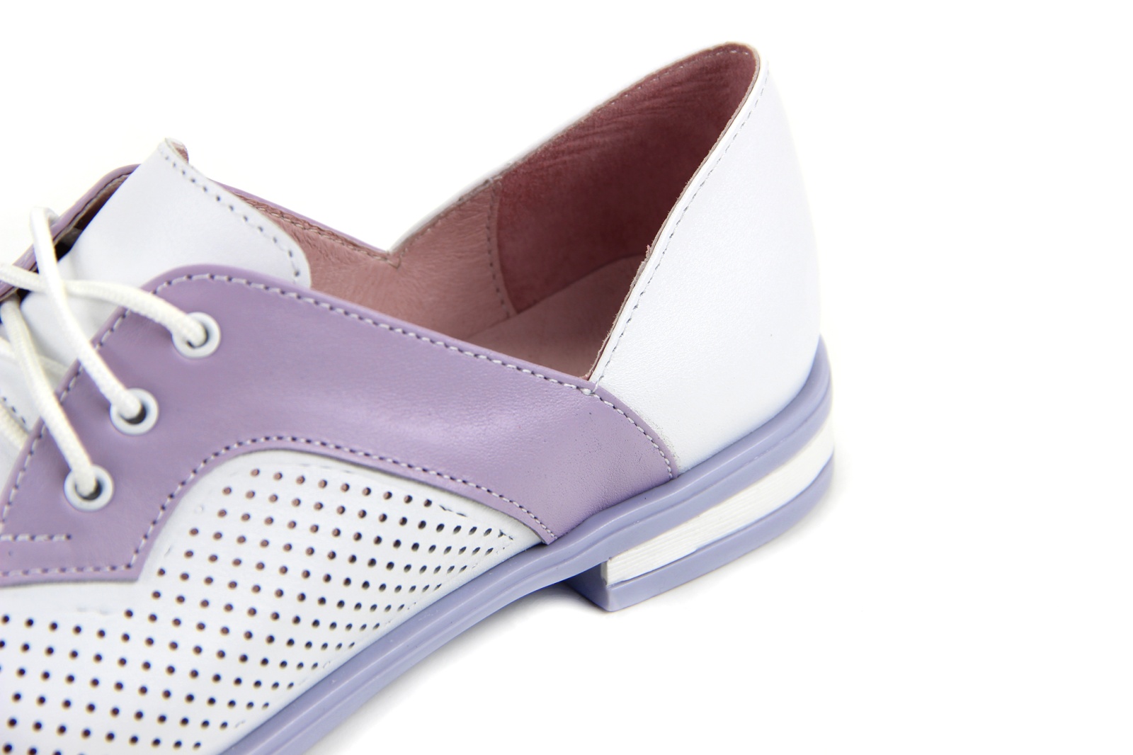 картинка Туфли ED'ART 114.p.madonna'l.white-lilac от интернет магазина
