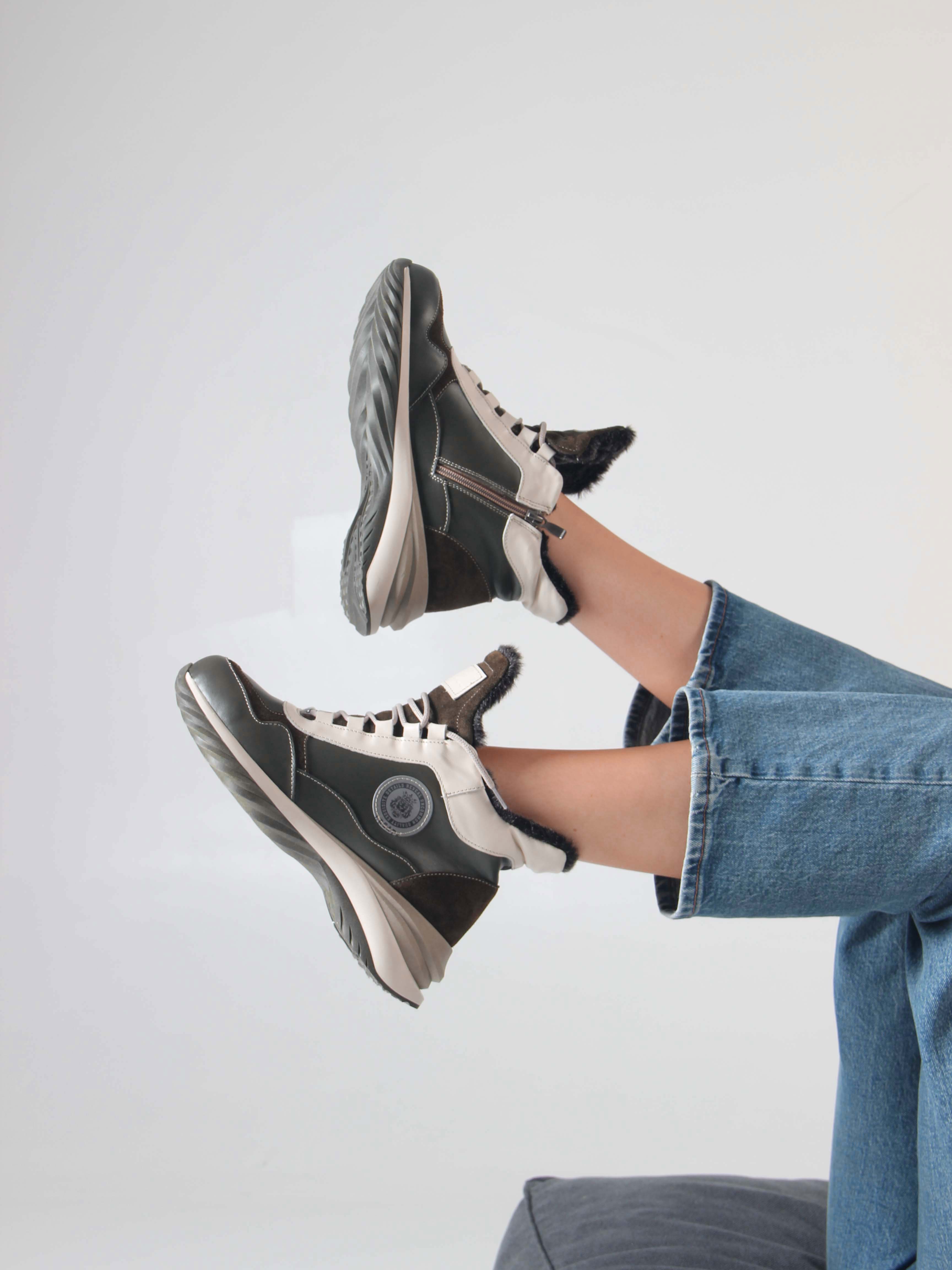 картинка Ботинки ED'ART 350.uno2'gr. хаки бежевый от интернет магазина