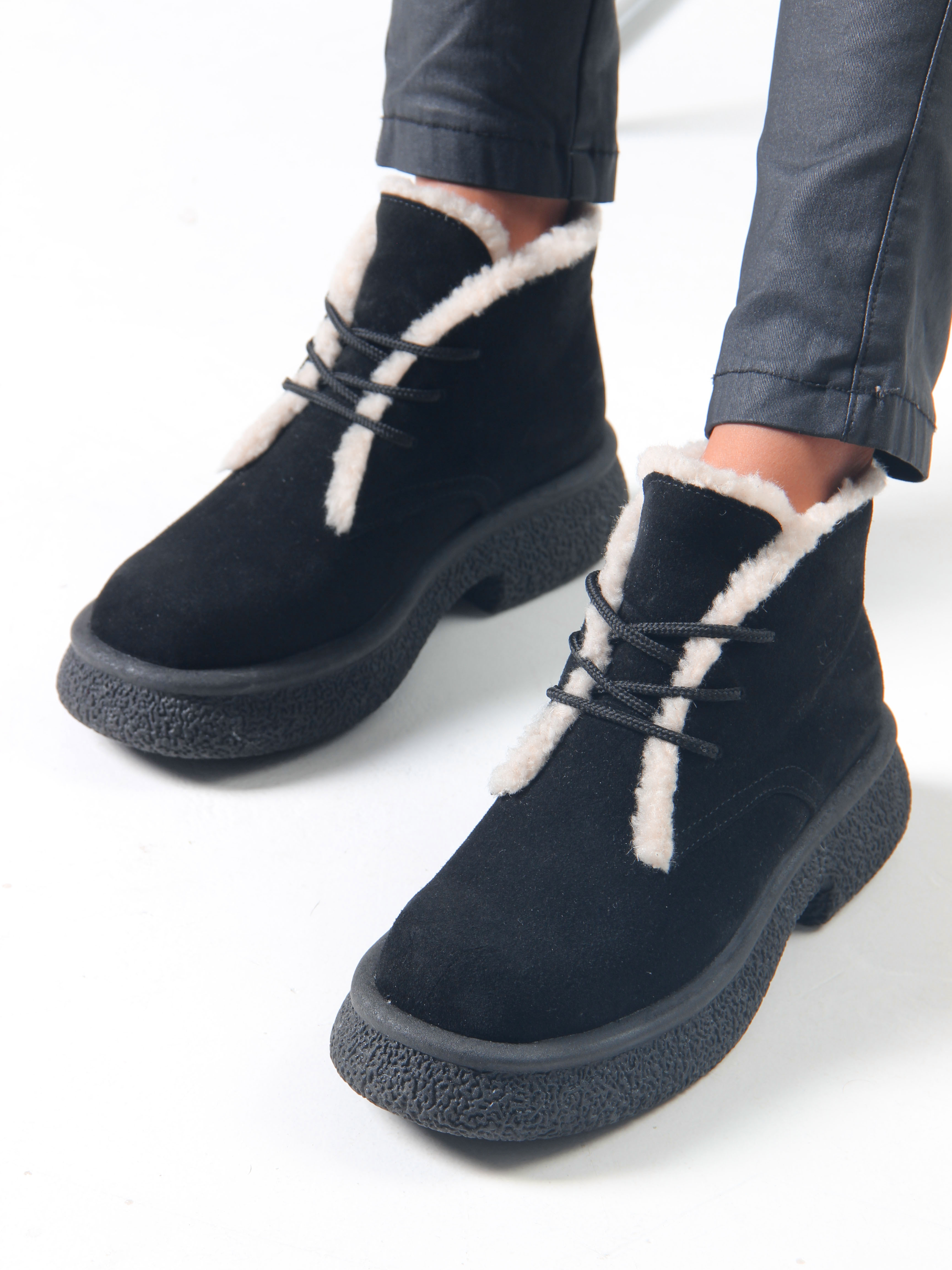 картинка Ботинки ED'ART 308.агата'bl. черный замша от интернет магазина