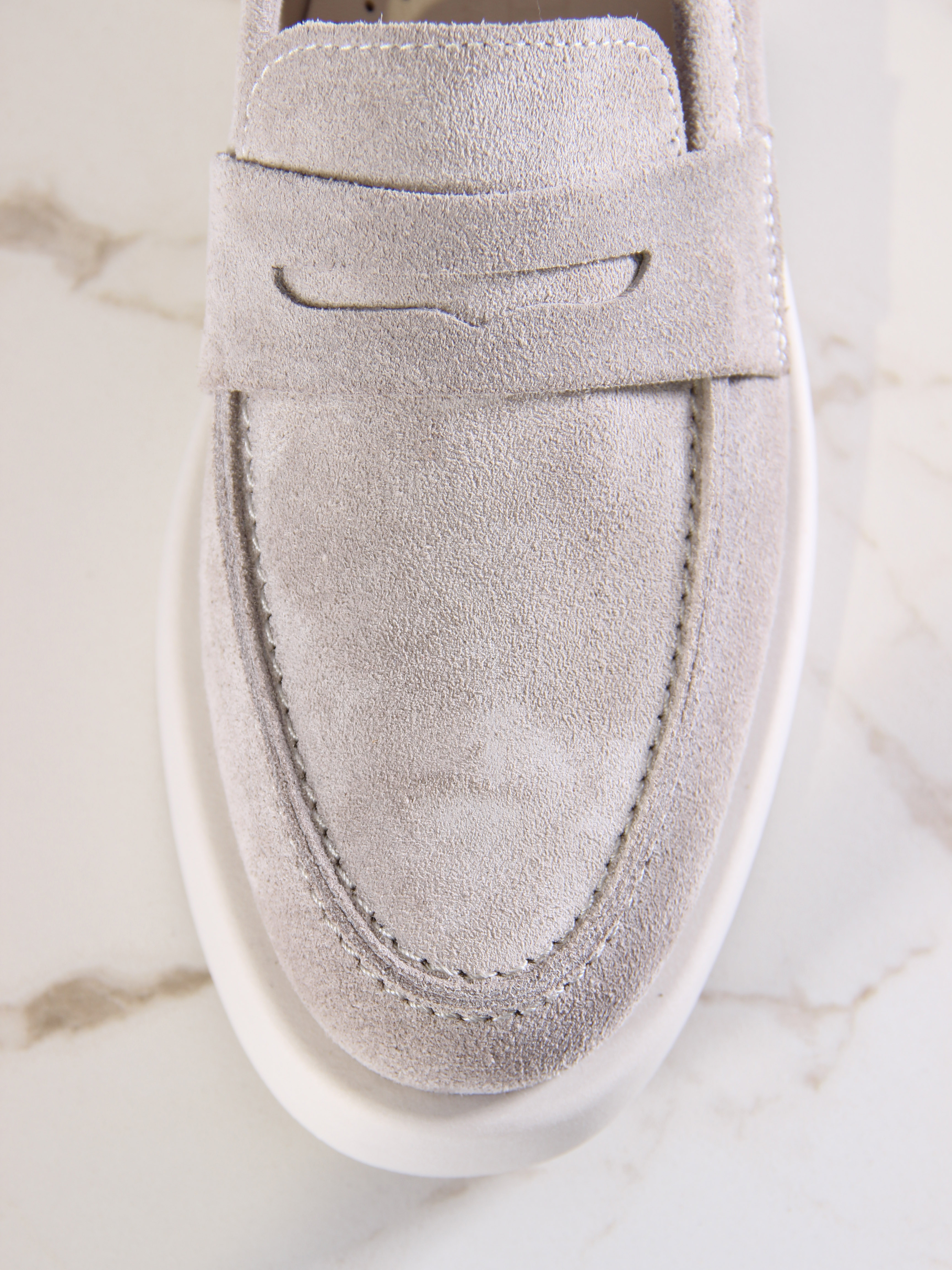 картинка Лоферы туфли ED'ART 176.1593'be. Каменный замша от интернет магазина