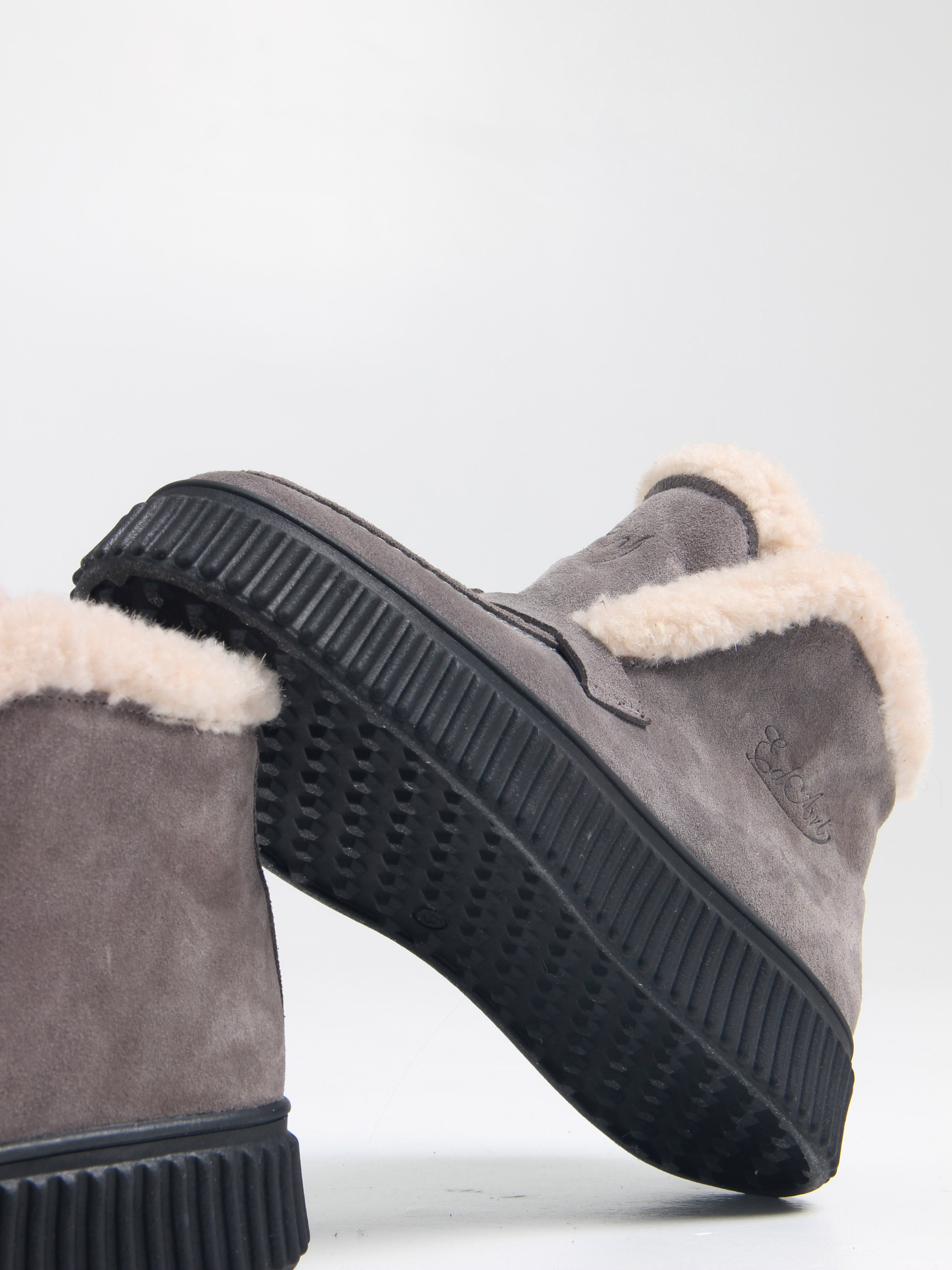 картинка Ботинки ED'ART 307.от11'bl. серый замок  замша от интернет магазина