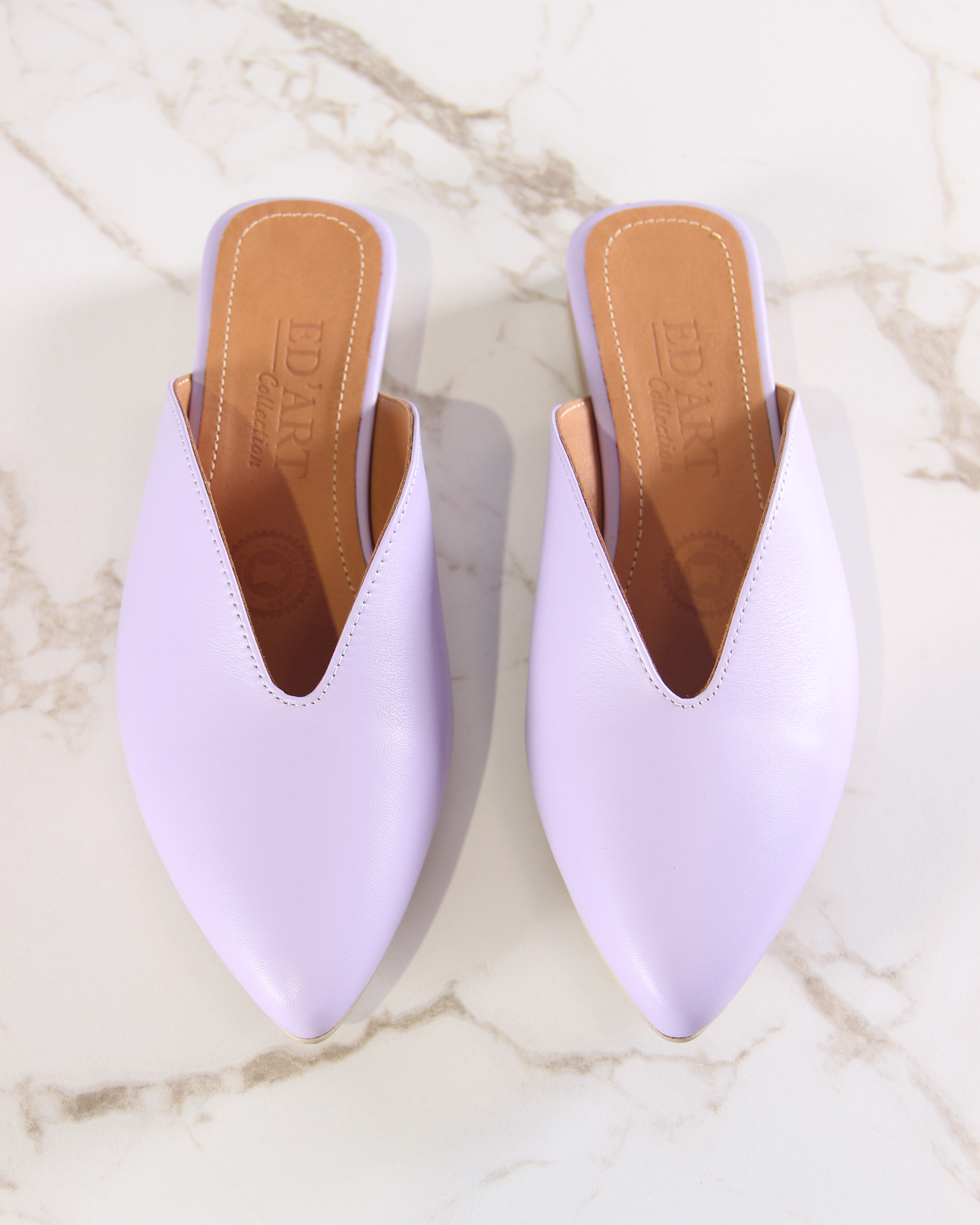 картинка Мюли ED'ART 1001.34104'be. Лиловый стар от интернет магазина