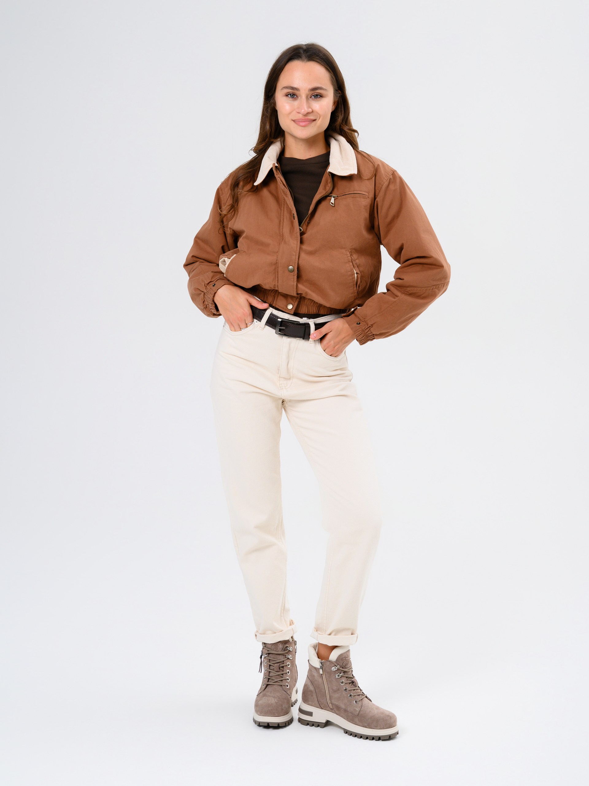 картинка Ботинки ED'ART 261.uno9'br. Капучино замша+бежевый от интернет магазина