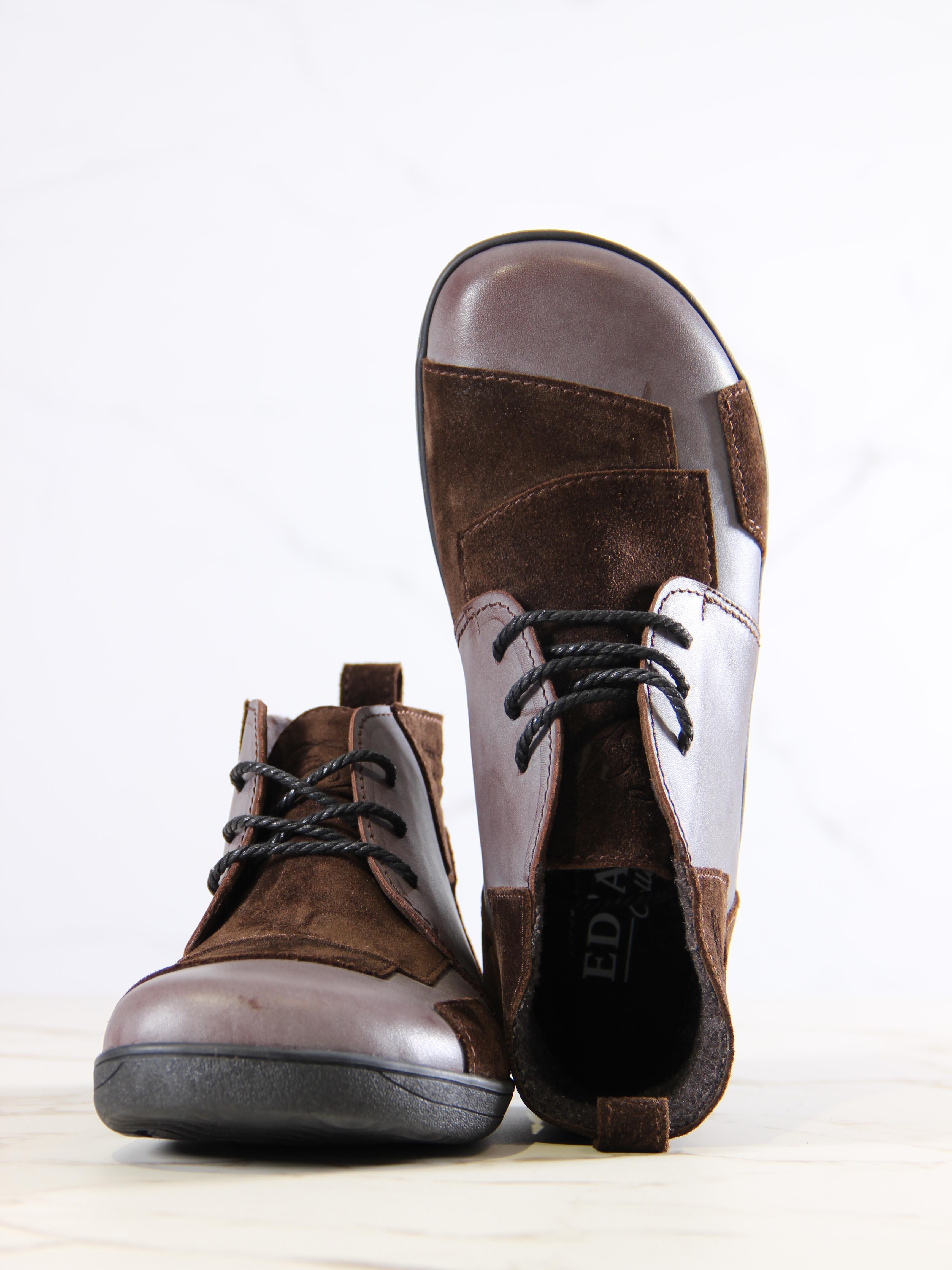 картинка Ботинки ED'ART 305.Ната'bl. Вакса коричневая+корич замша от интернет магазина