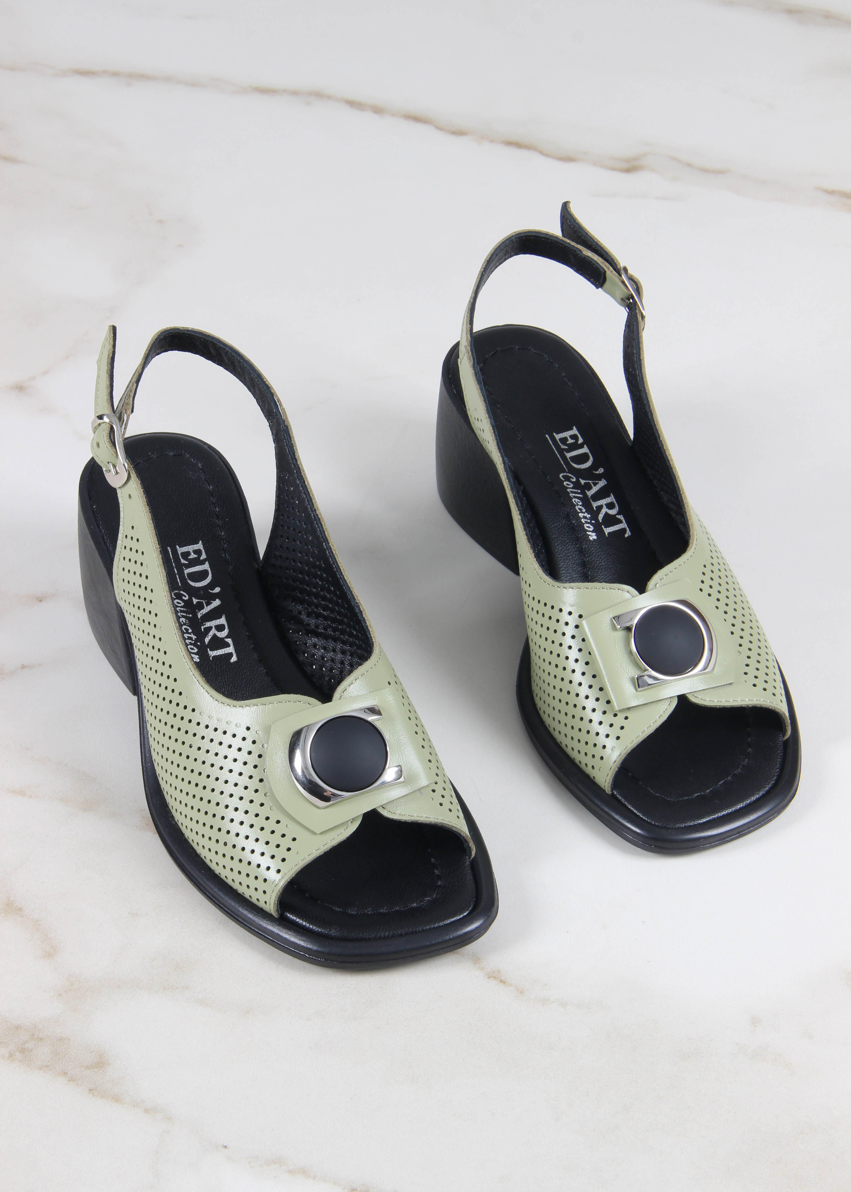 картинка Босоножки ED'ART 5030p.23663'bl. авокадо от интернет магазина