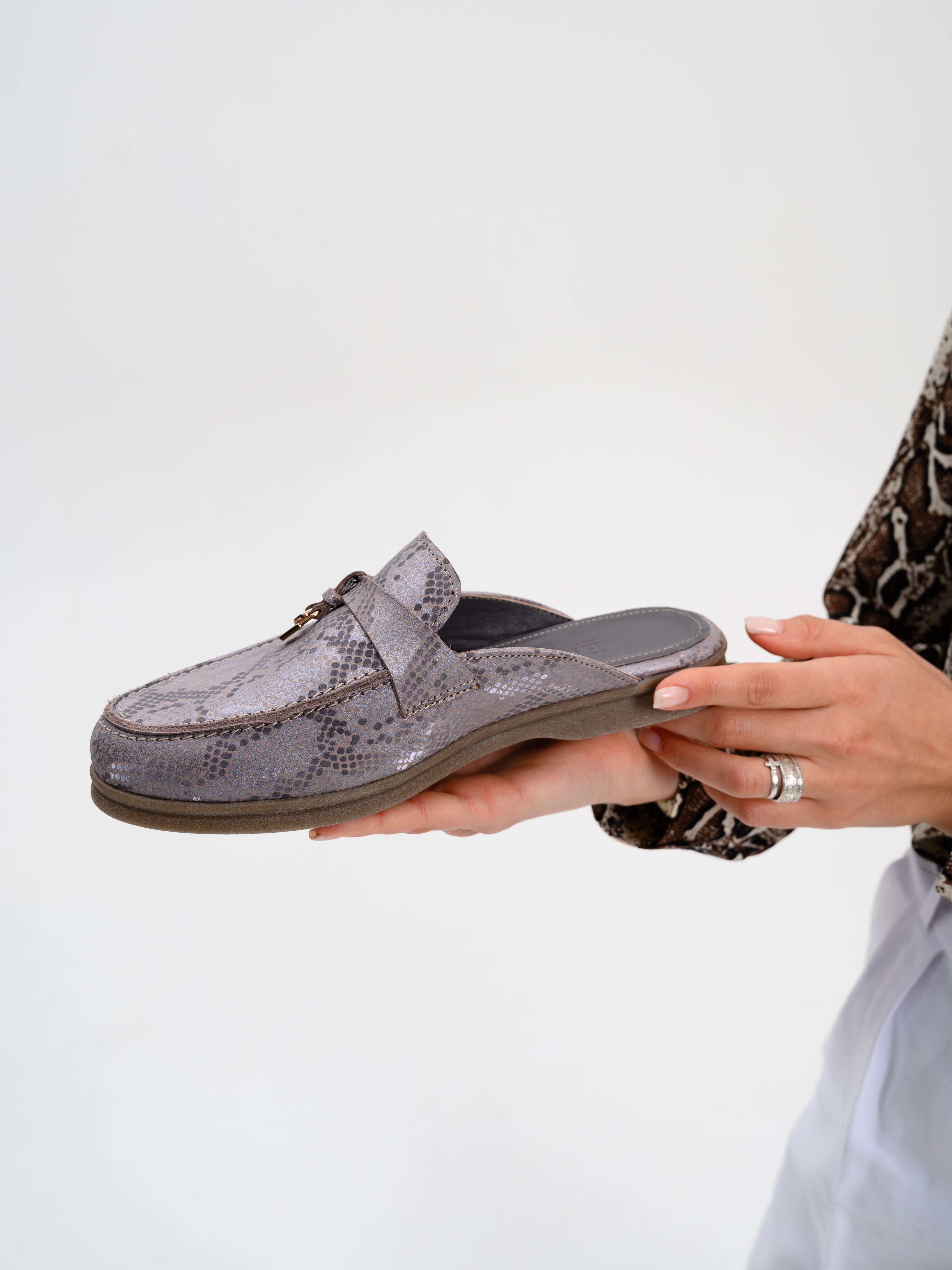 картинка Мюли ED'ART 1070.2614'be.  мамба мутон+коричневый от интернет магазина