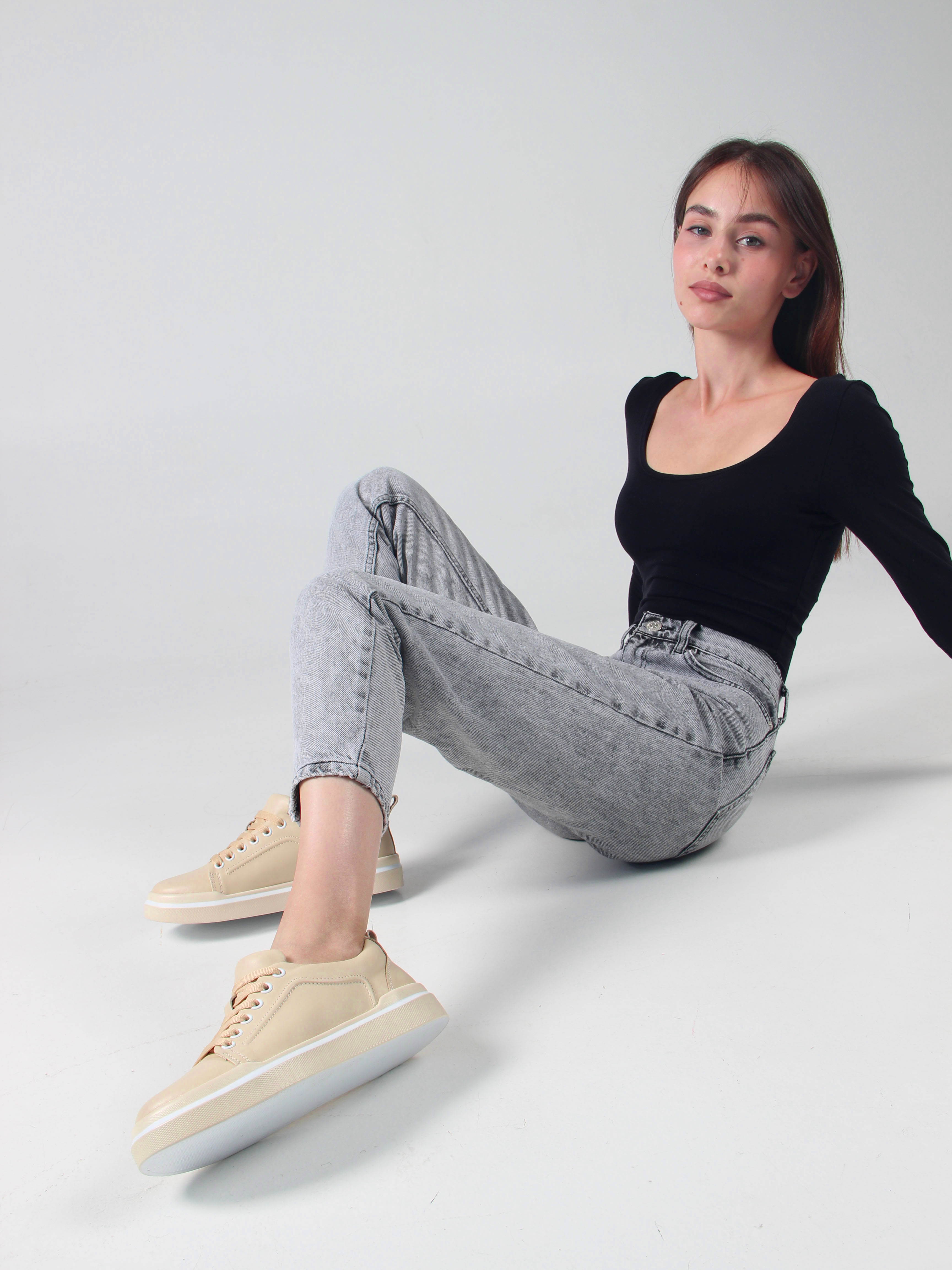 картинка Кеды ED'ART 158.paloma'be/w. Бежевый от интернет магазина