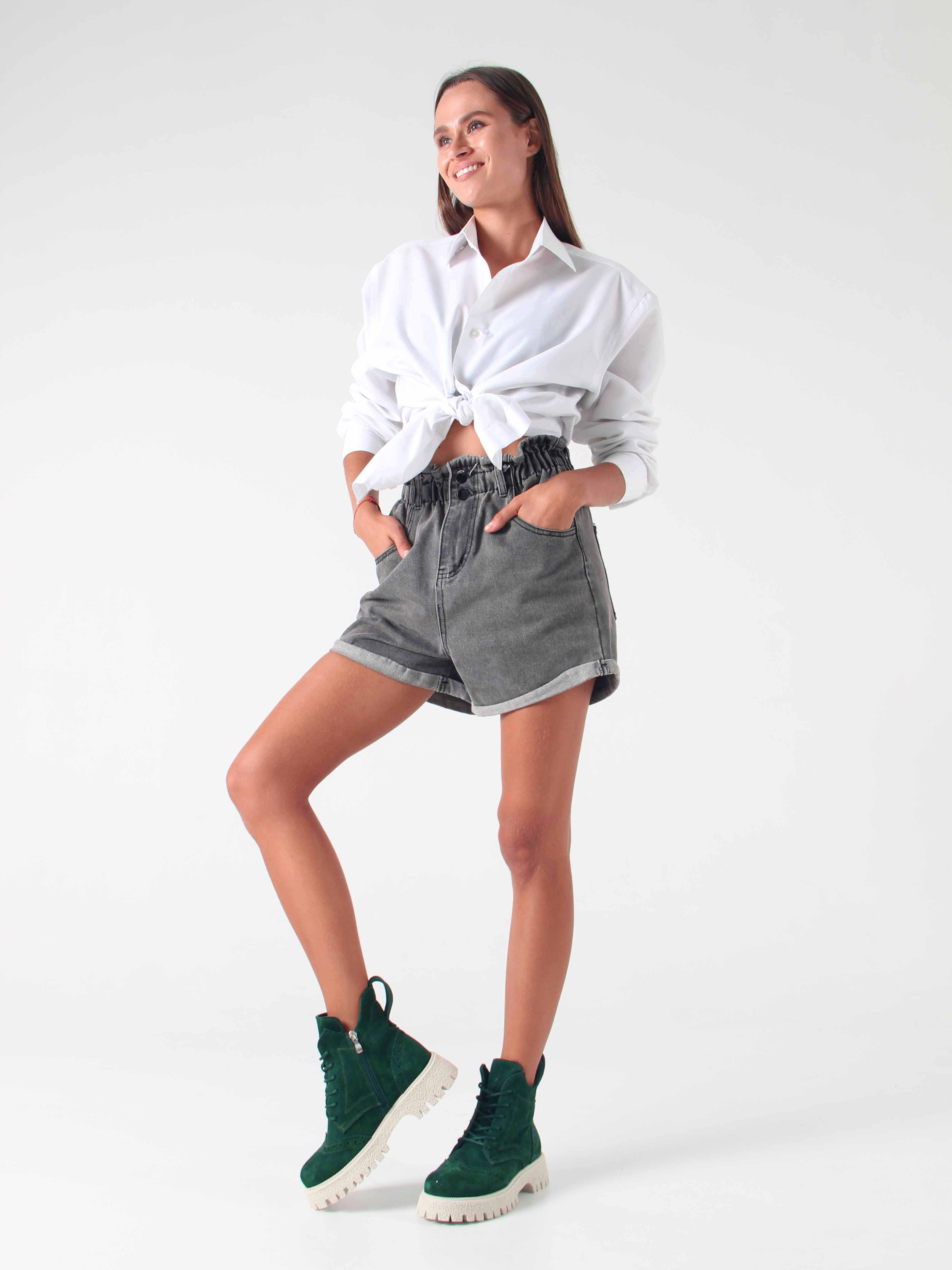 картинка Ботинки ED'ART 338.1541'be. Зеленый замша от интернет магазина