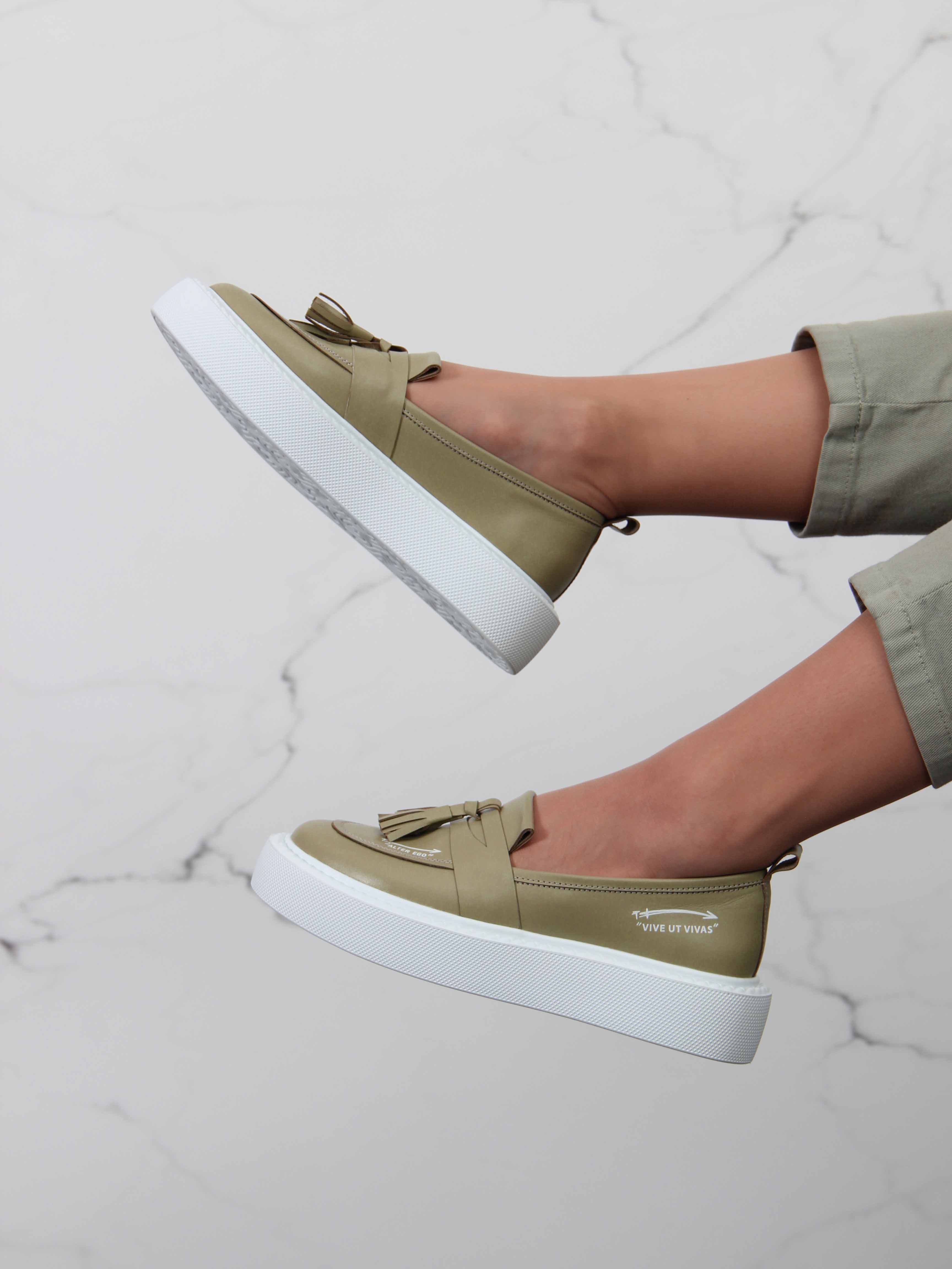 картинка Лоферы ED'ART 167.Lusi23'w. Авокадо-виктория от интернет магазина