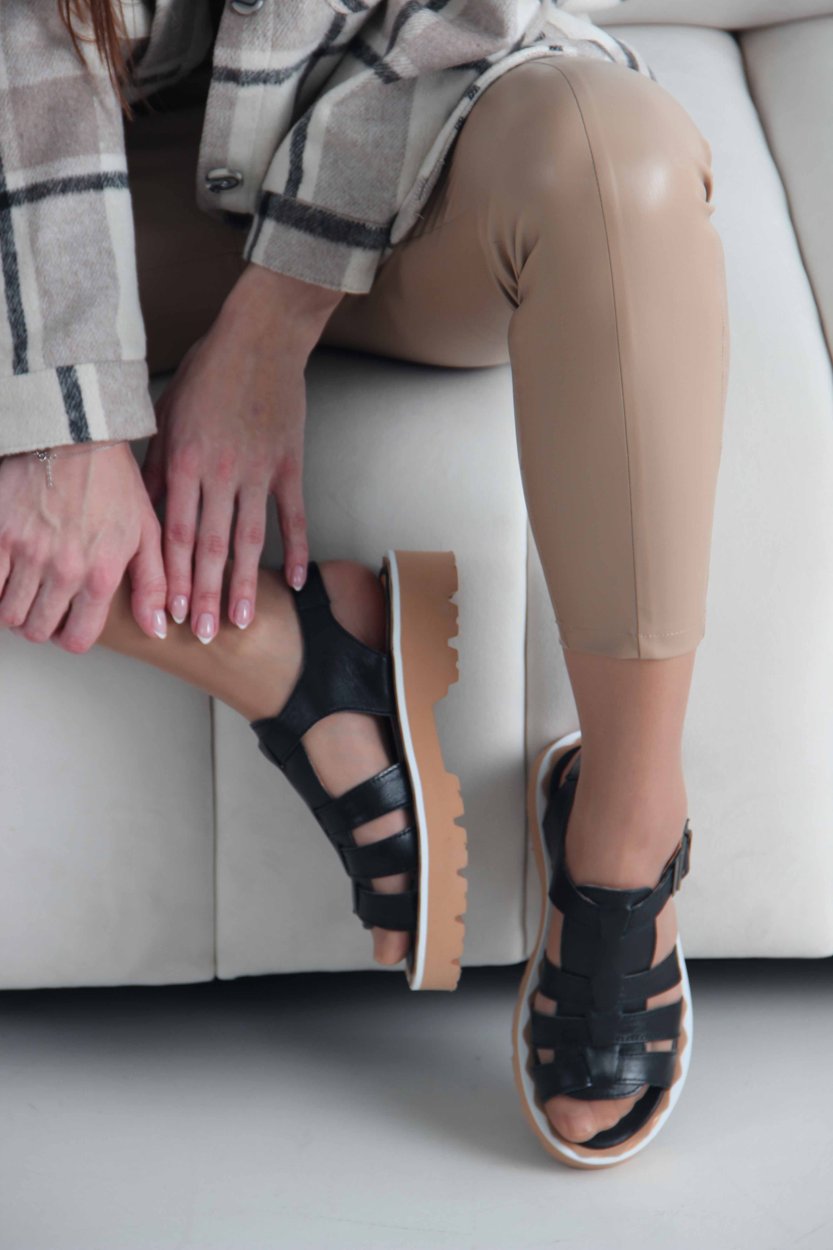 картинка Босоножки ED'ART 2025.5151'be. Черный от интернет магазина