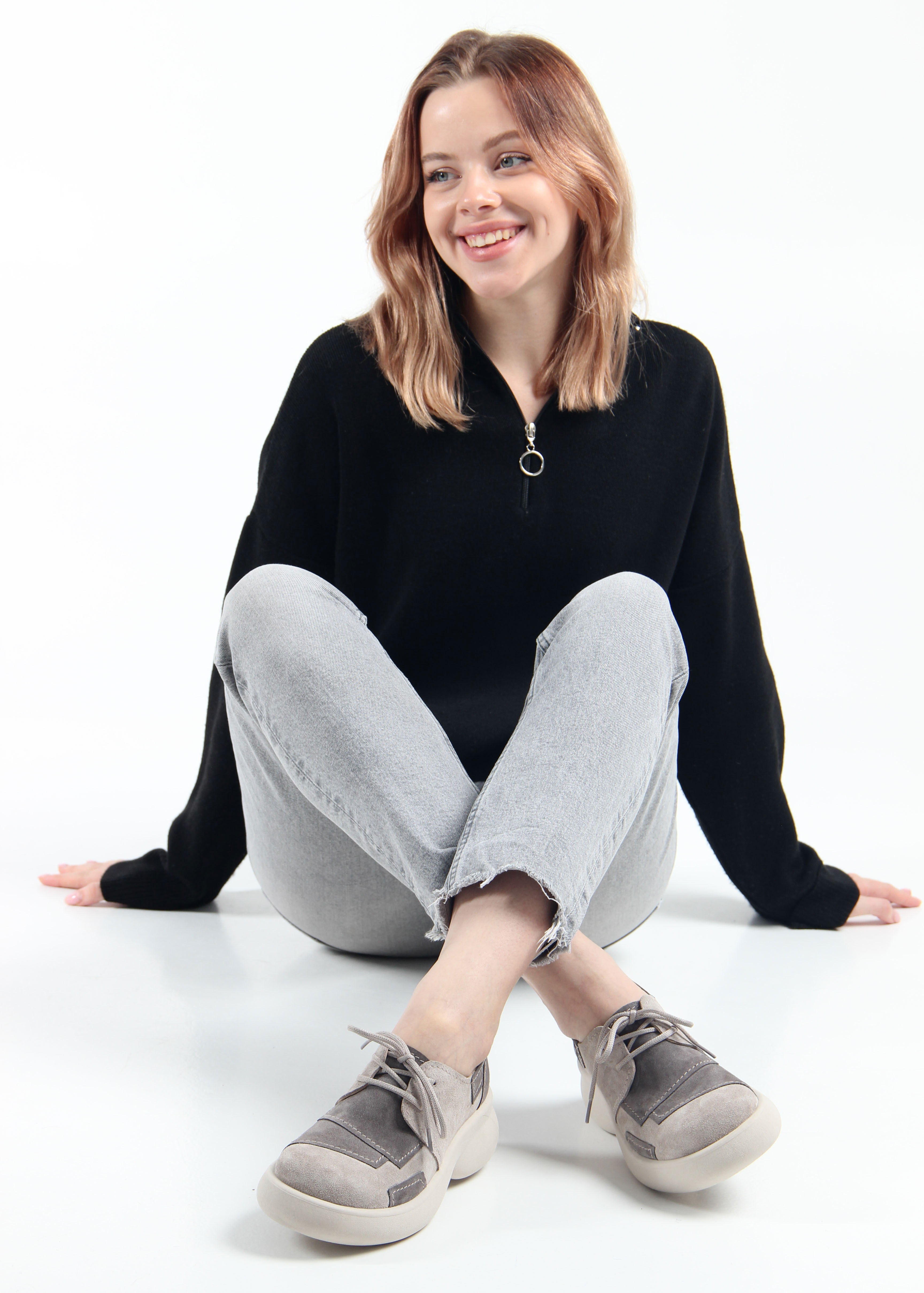 картинка Полуботинки туфли ED'ART 205.927'be. Каменный замша Серый замок от интернет магазина