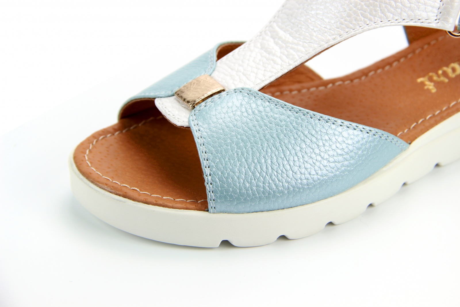 картинка Босоножки ED'ART 2001.115'w.blue-white от интернет магазина