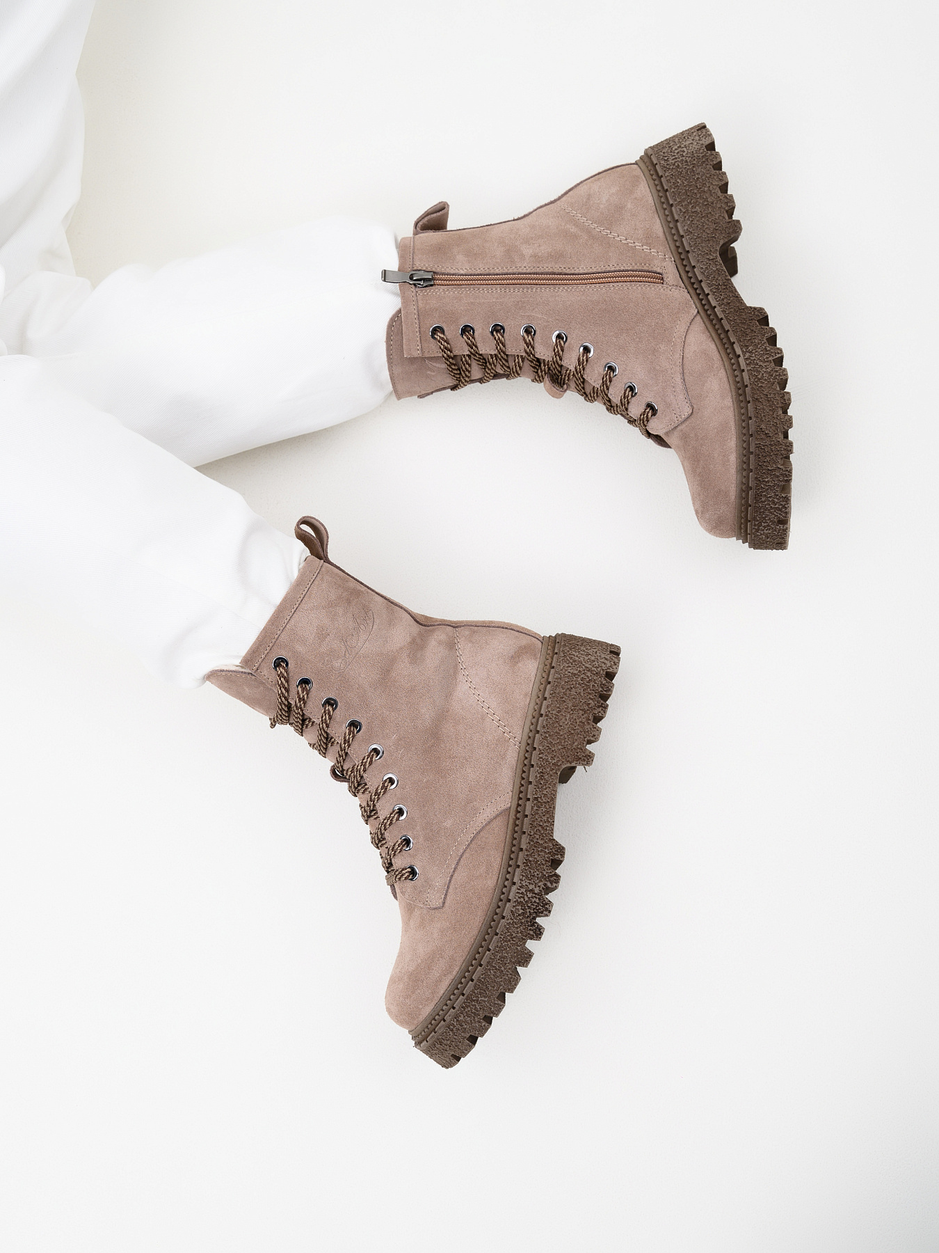 картинка Ботинки ED'ART 327.22511'br.Капучино замша от интернет магазина