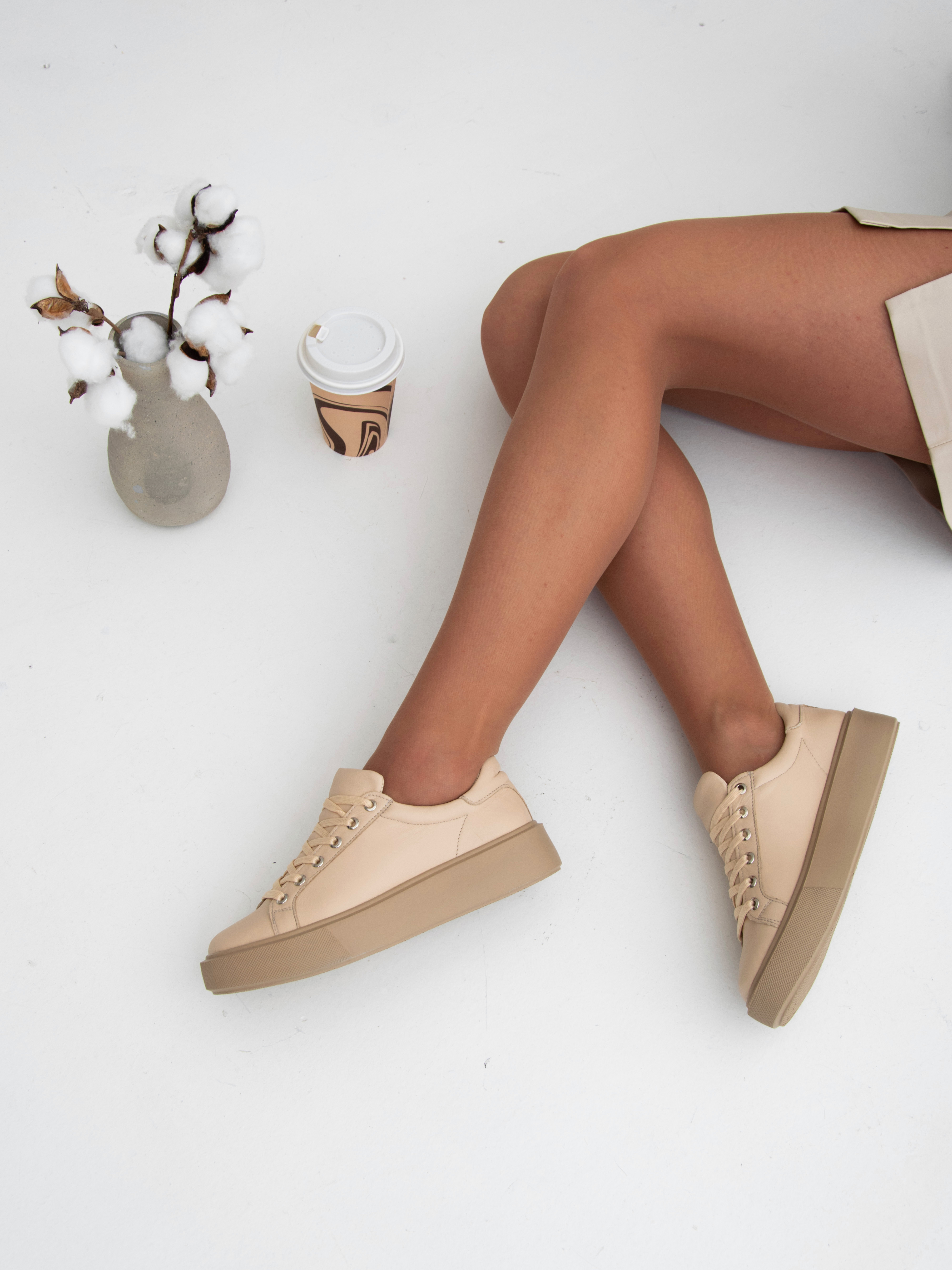 картинка Кеды ED'ART 128.Mikki'bе.Бежевый от интернет магазина