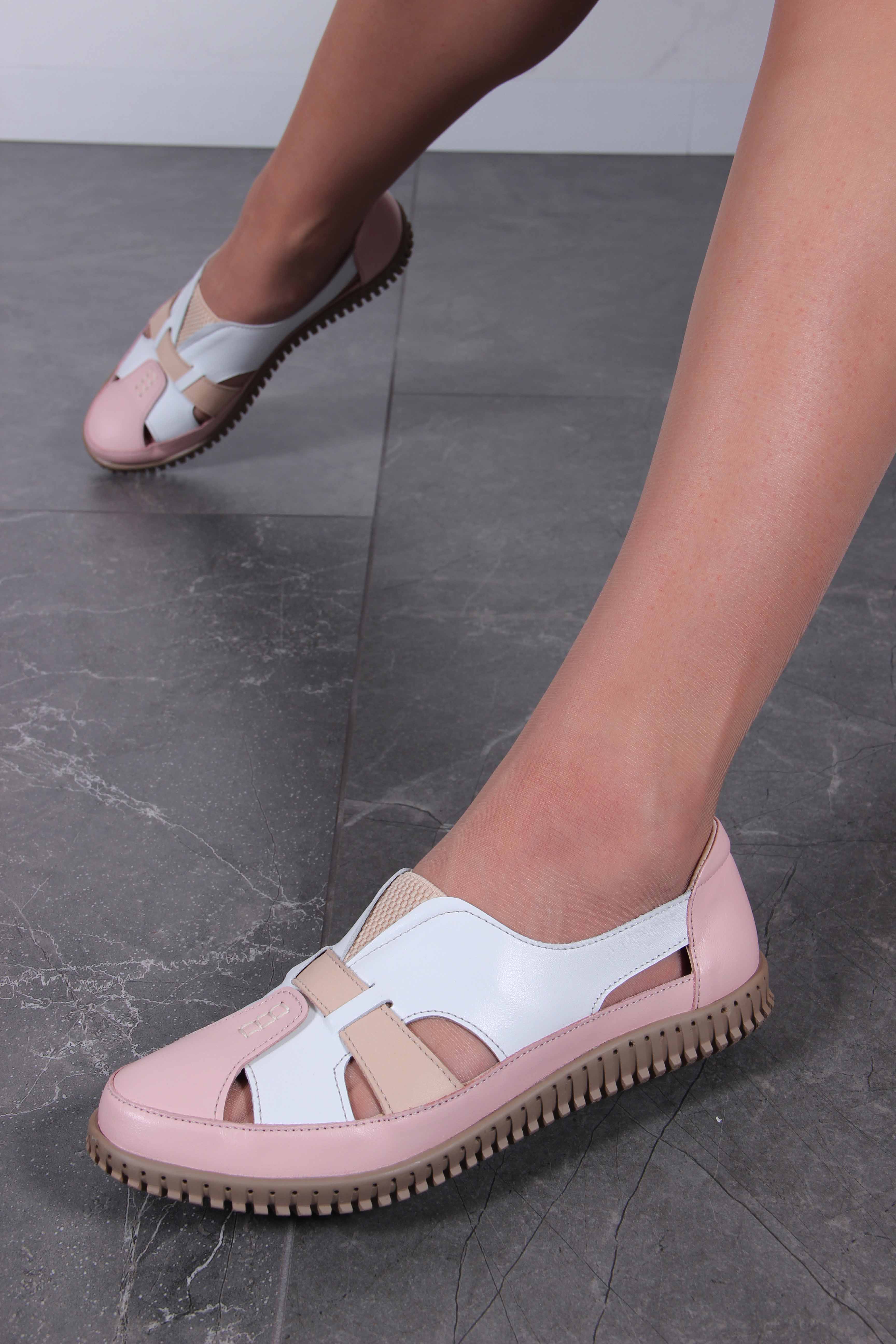 картинка Слипоны ED'ART 116.8000'be. белый-розовый от интернет магазина