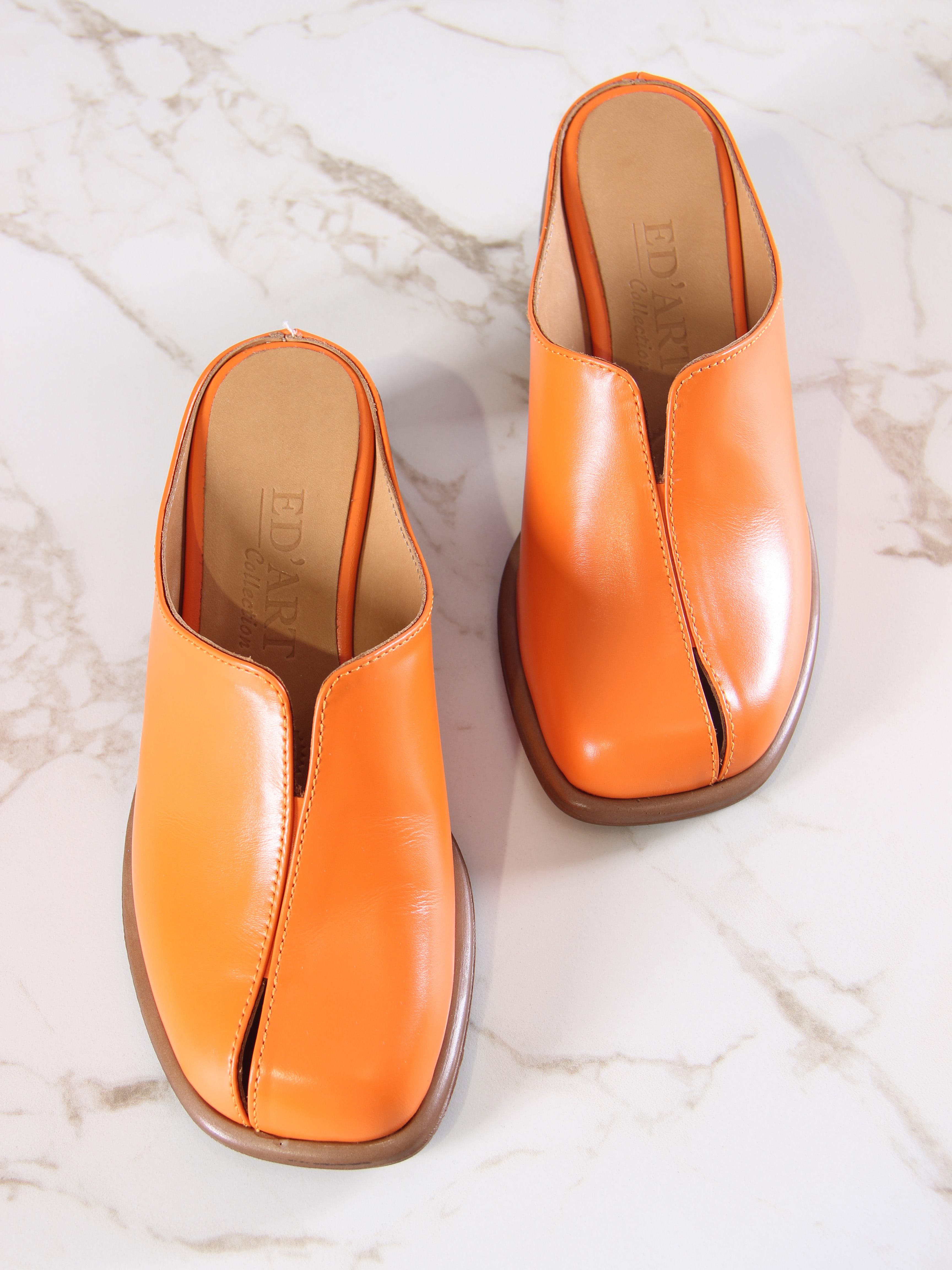 картинка Сабо ED'ART  5200.23663'br. Оранжевый+коричневый от интернет магазина