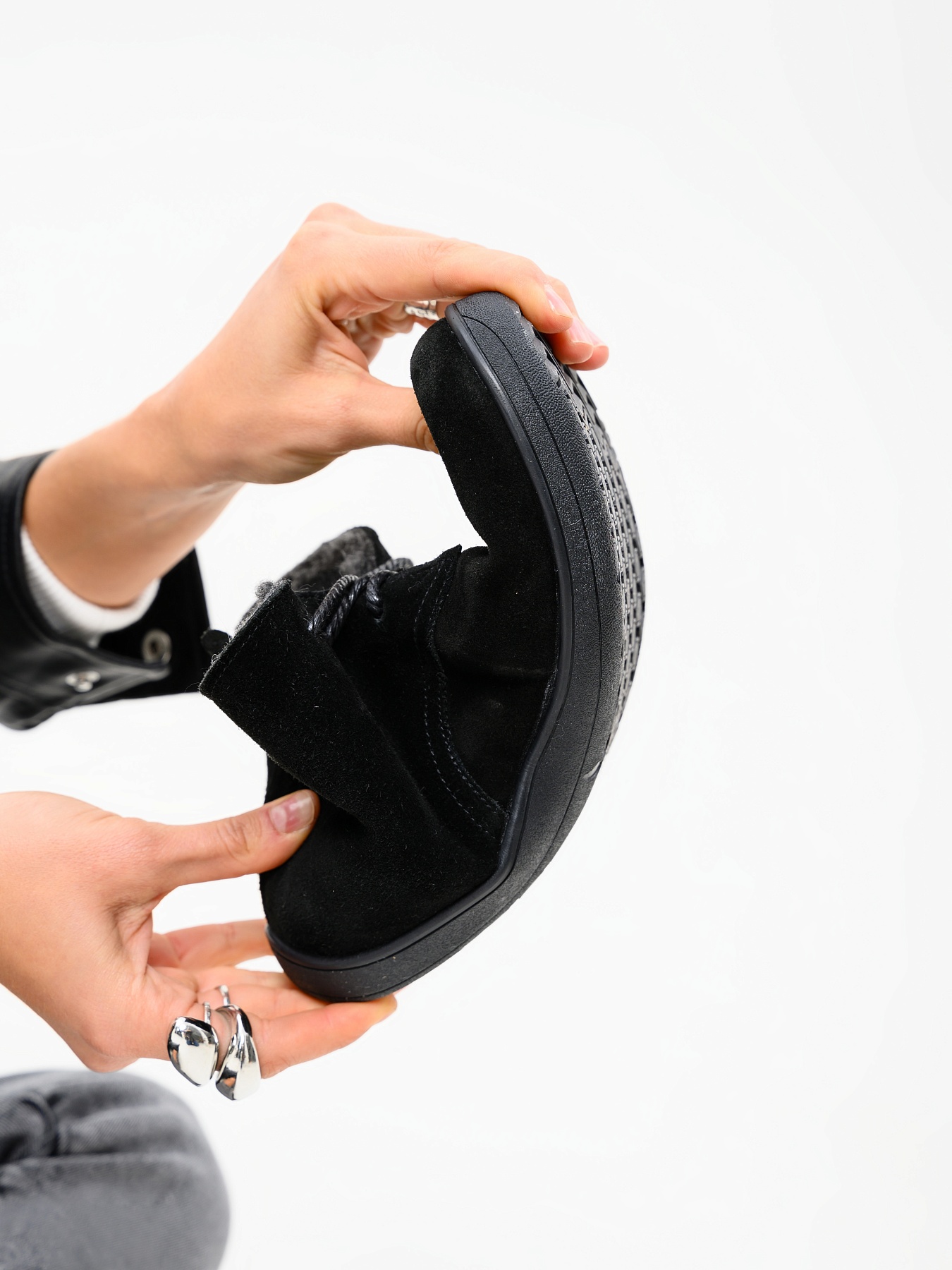 картинка Босоногие ботинки  ED'ART 208.NATA'bl.Черный замша от интернет магазина