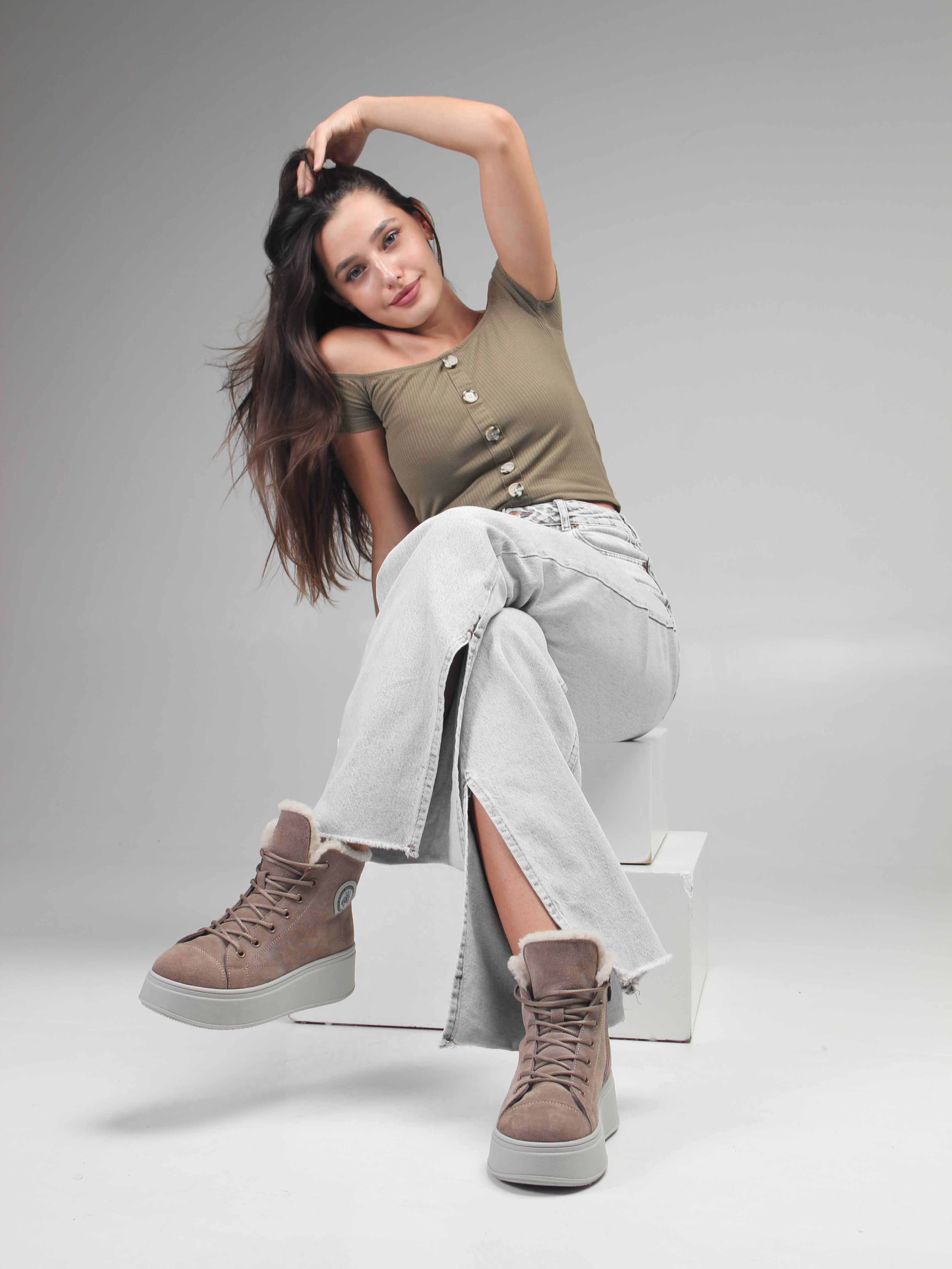 картинка Ботинки ED'ART 217.ALTA'gr. капучино замша от интернет магазина