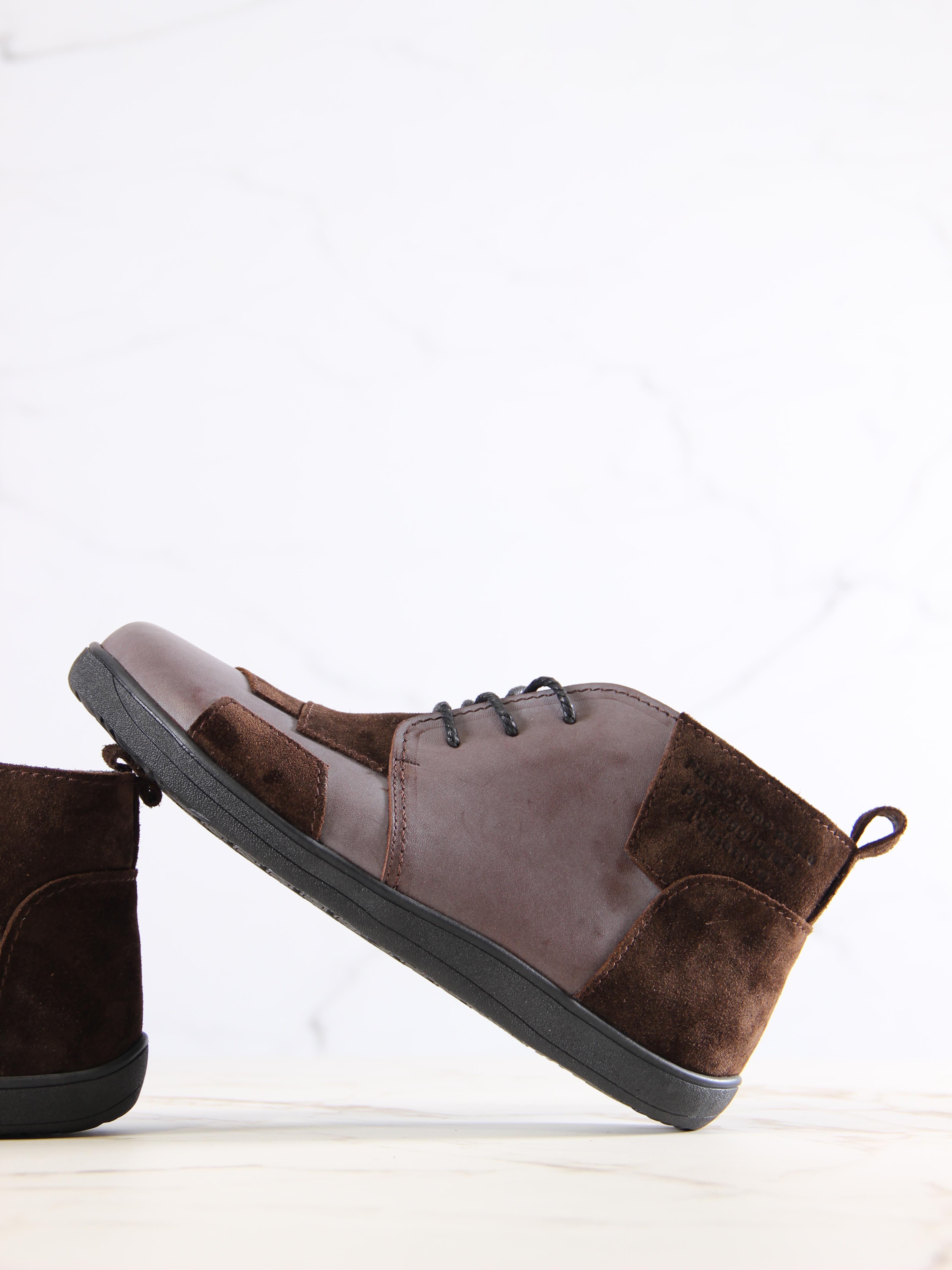 картинка Ботинки ED'ART 305.Ната'bl. Вакса коричневая+корич замша от интернет магазина