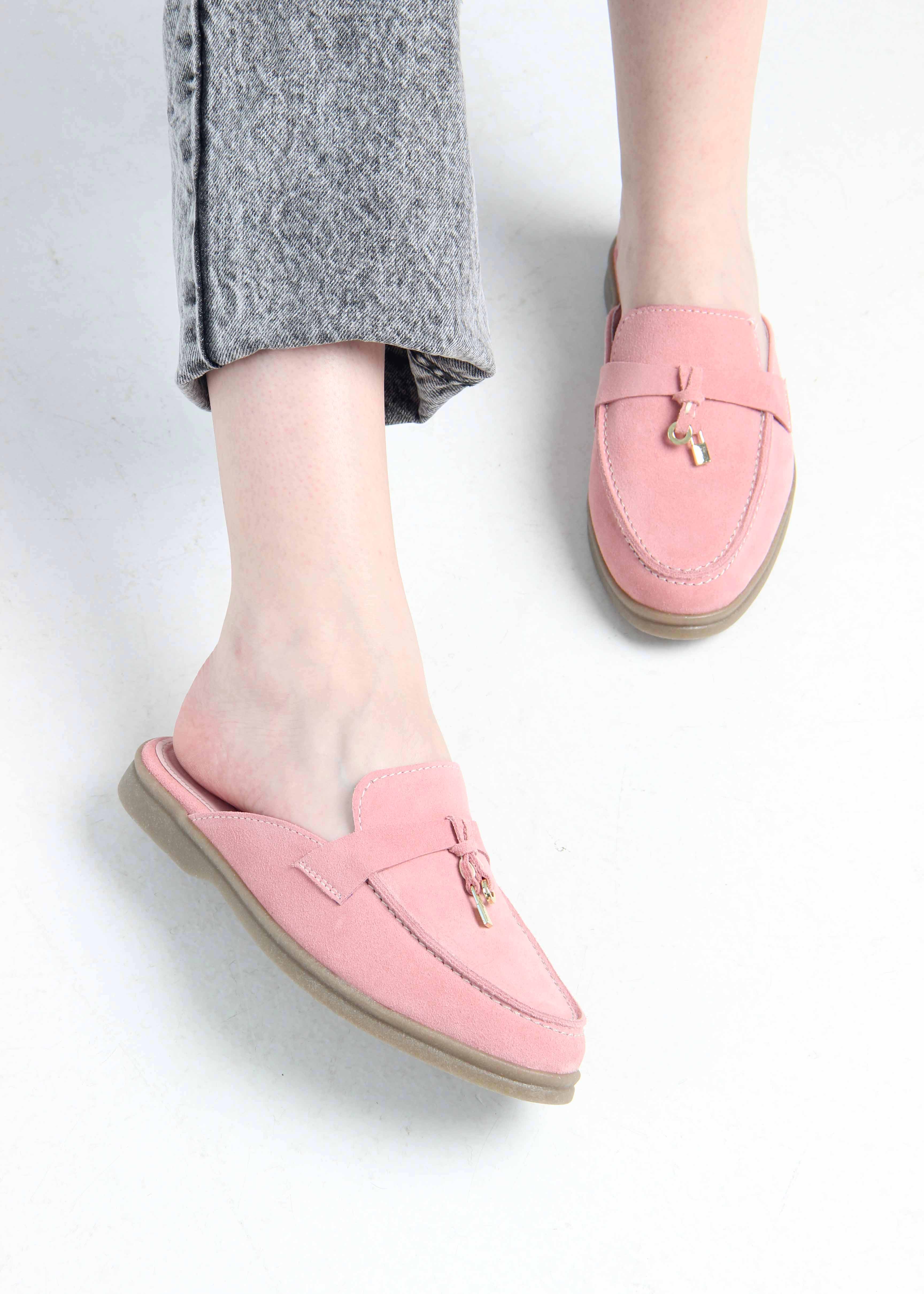 картинка Мюли ED'ART 1070.2614'be. розовый замша от интернет магазина