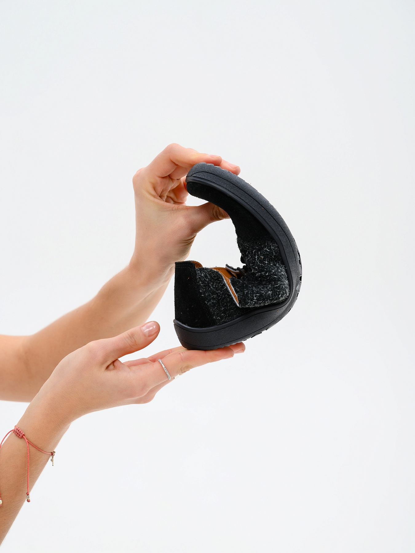 картинка Босоногие туфли ED'ART 188.nata'bl.Черный джангл+черная замша от интернет магазина