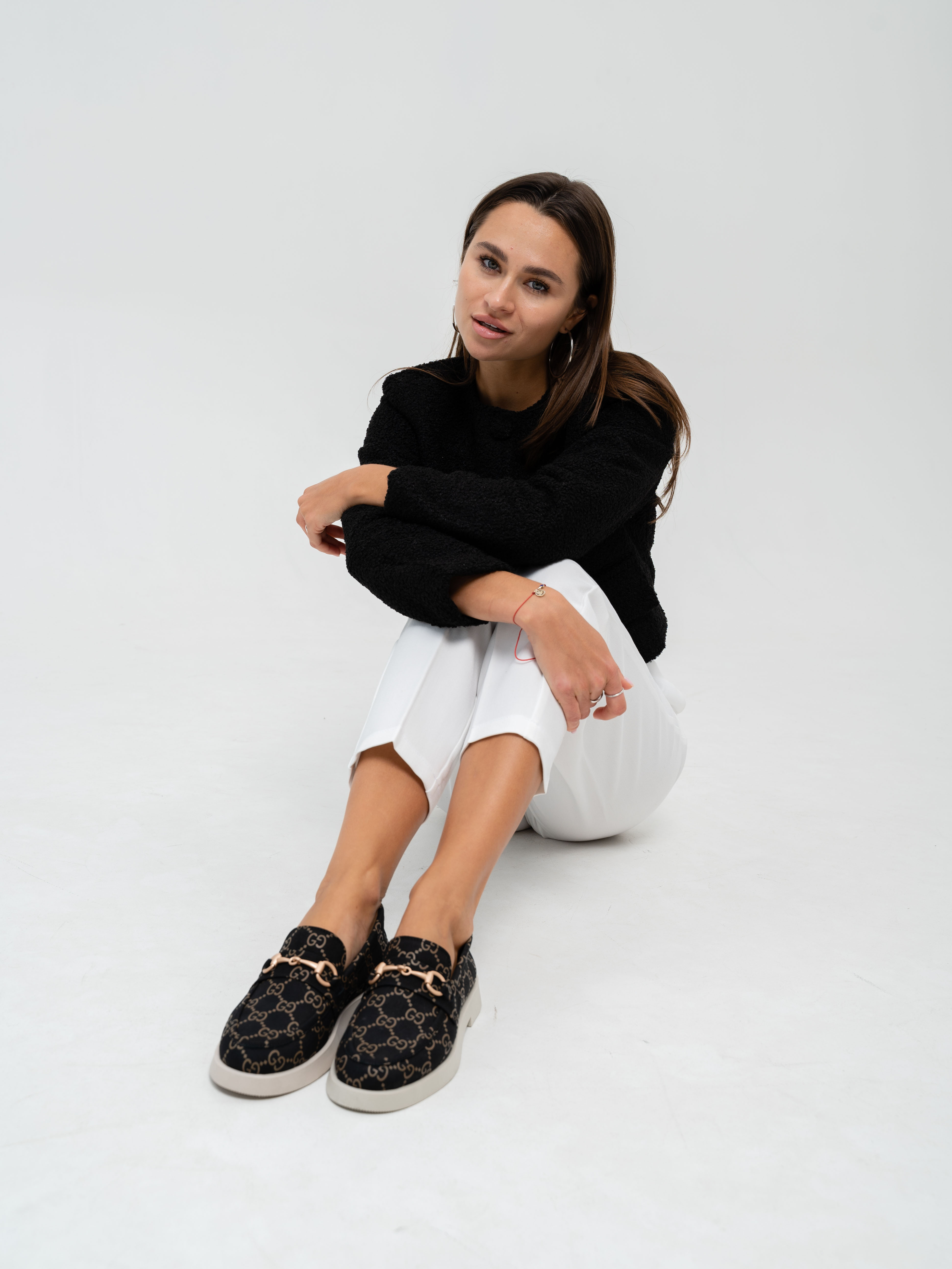 картинка Лоферы туфли ED'ART 172.1841'be. черный гуччи от интернет магазина