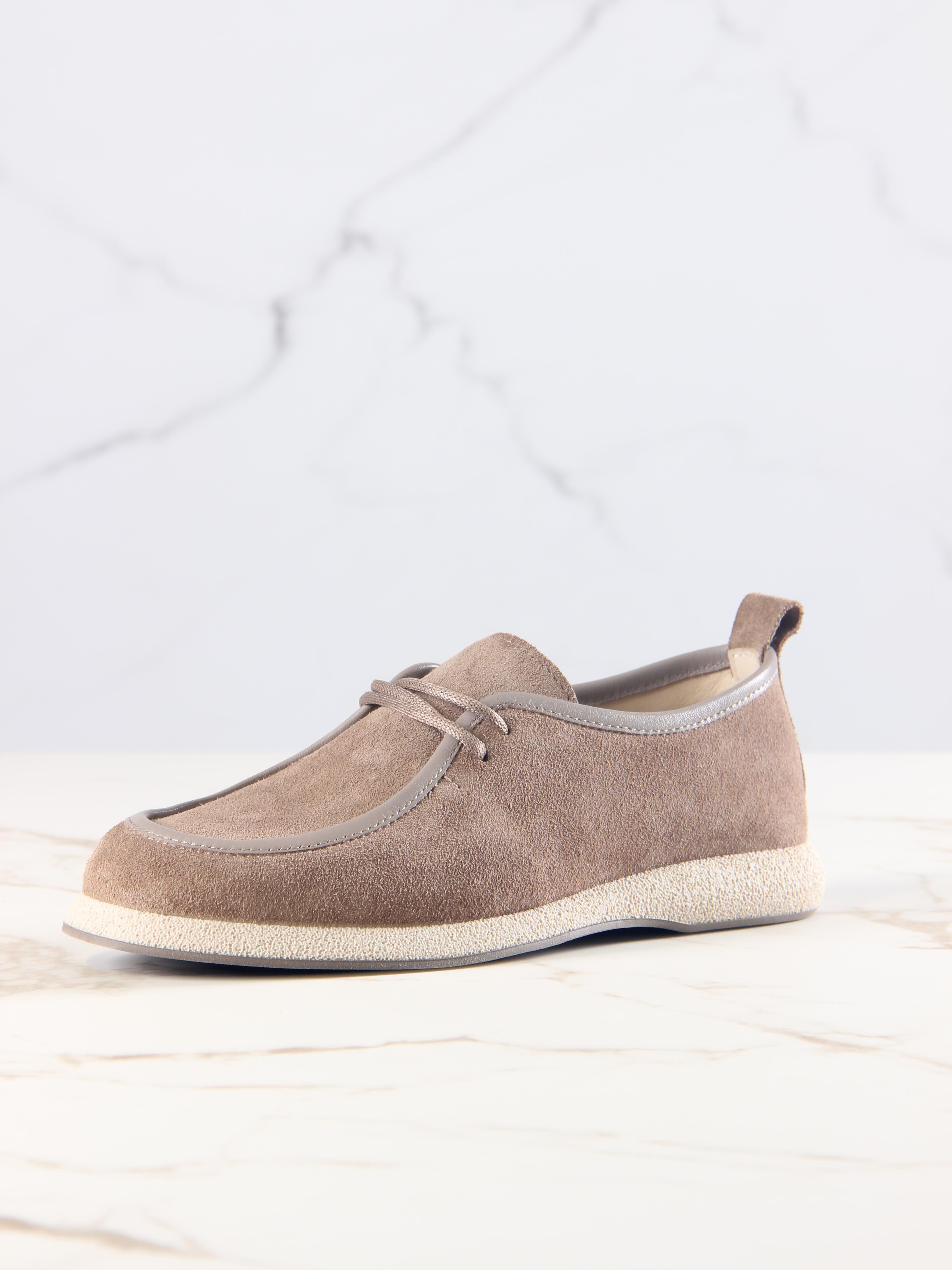 картинка Мокасины ED'ART 191.1607'be. коричневый капучино замша от интернет магазина