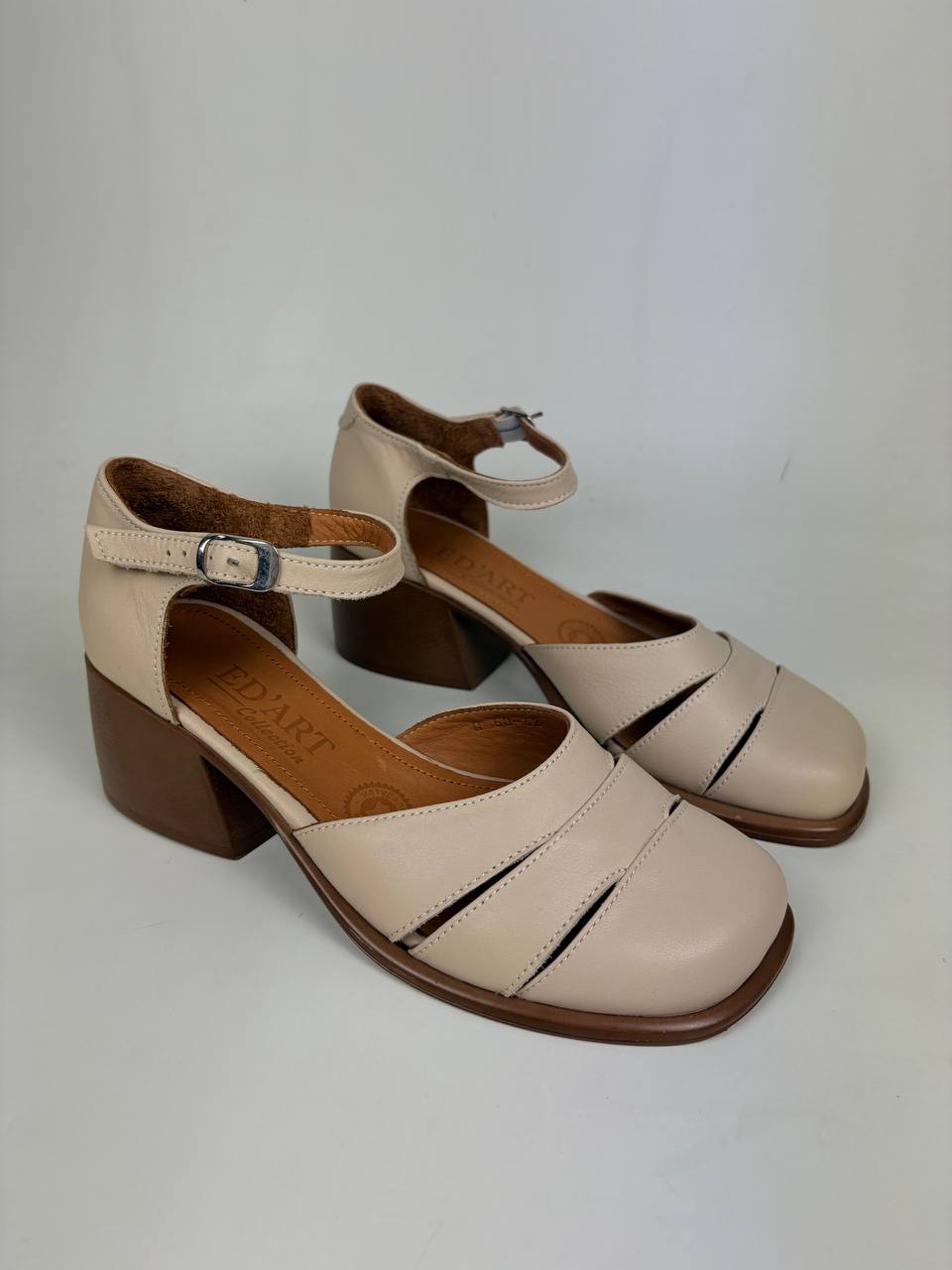 картинка Босоножки ED'ART 5032.23663'be. Бежевый+коричневый уценка от интернет магазина