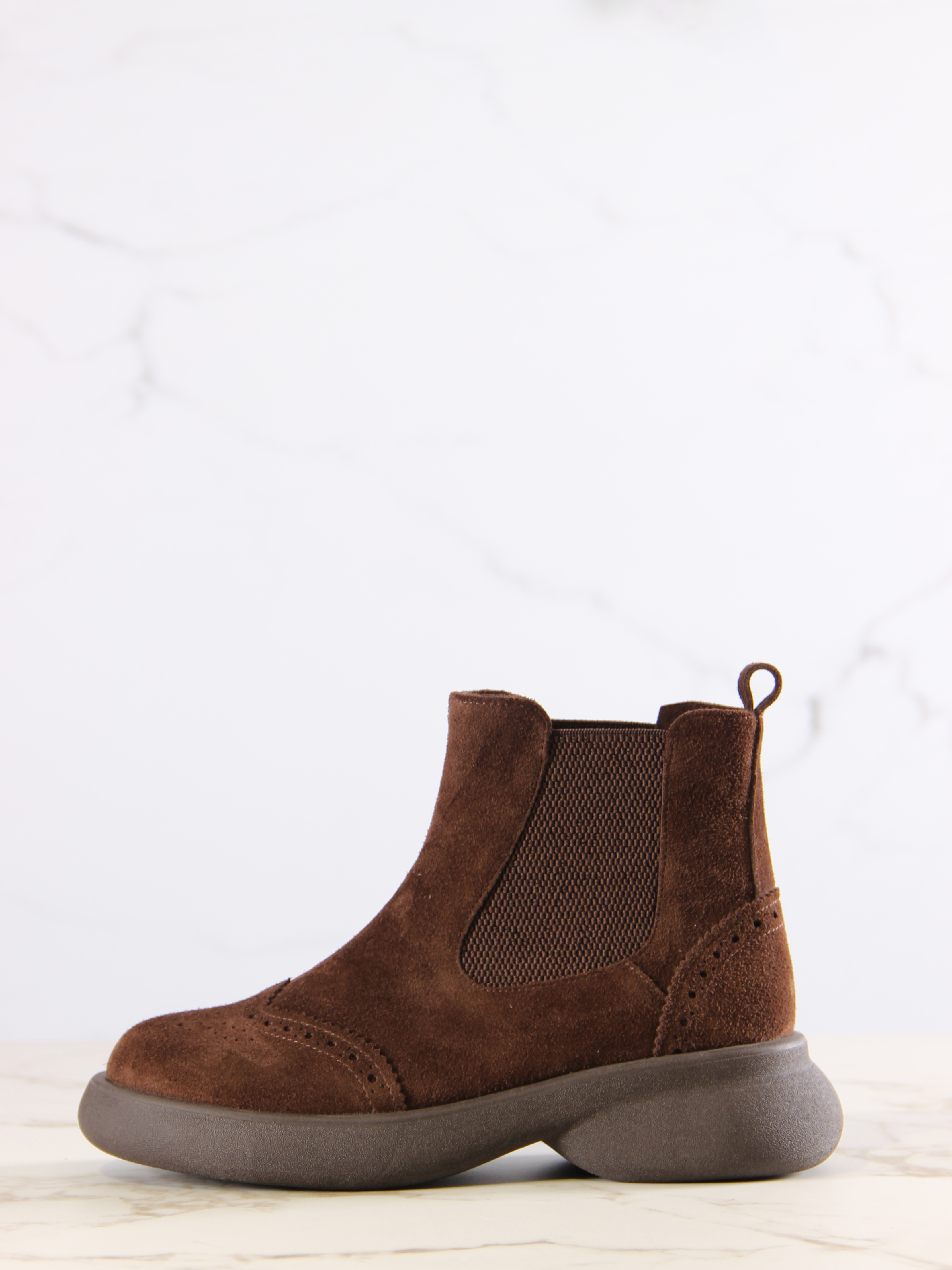 картинка Челси ED'ART 332.927'br. Коричневая замша от интернет магазина