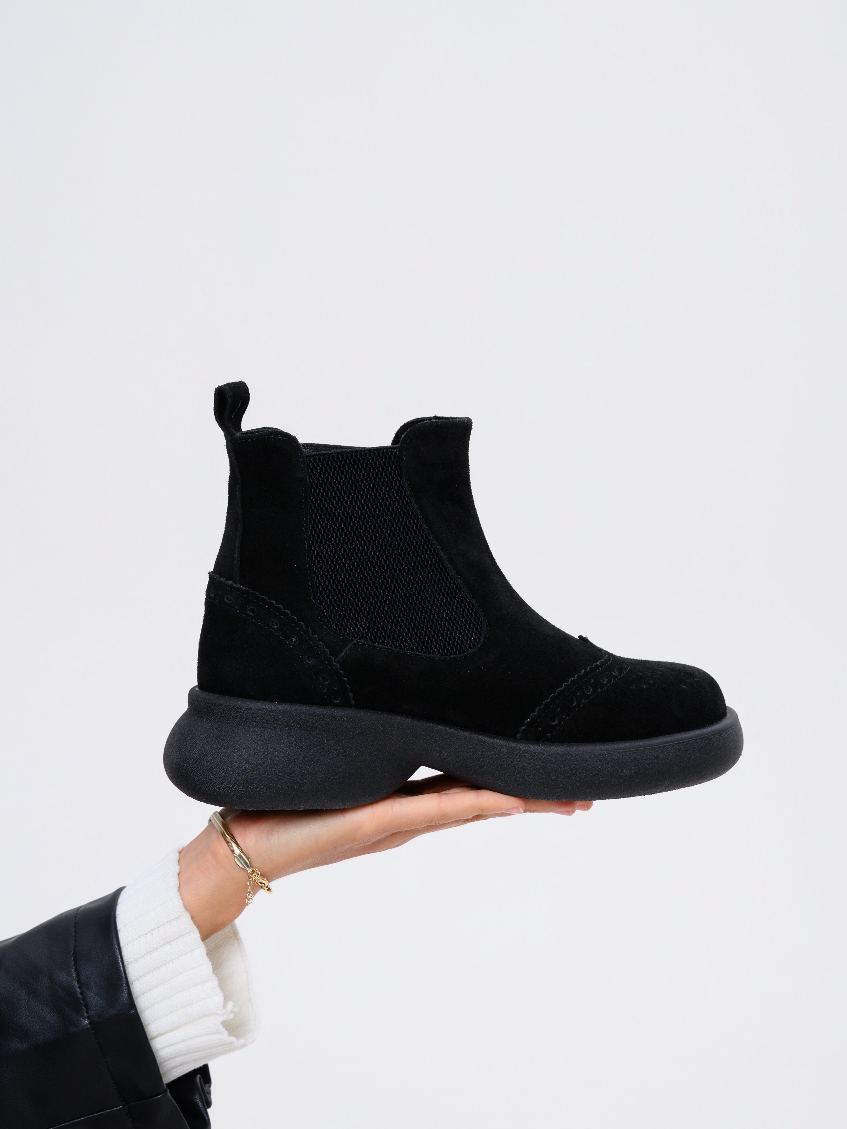 картинка Челси ED'ART 332.927'bl. Черная замша от интернет магазина