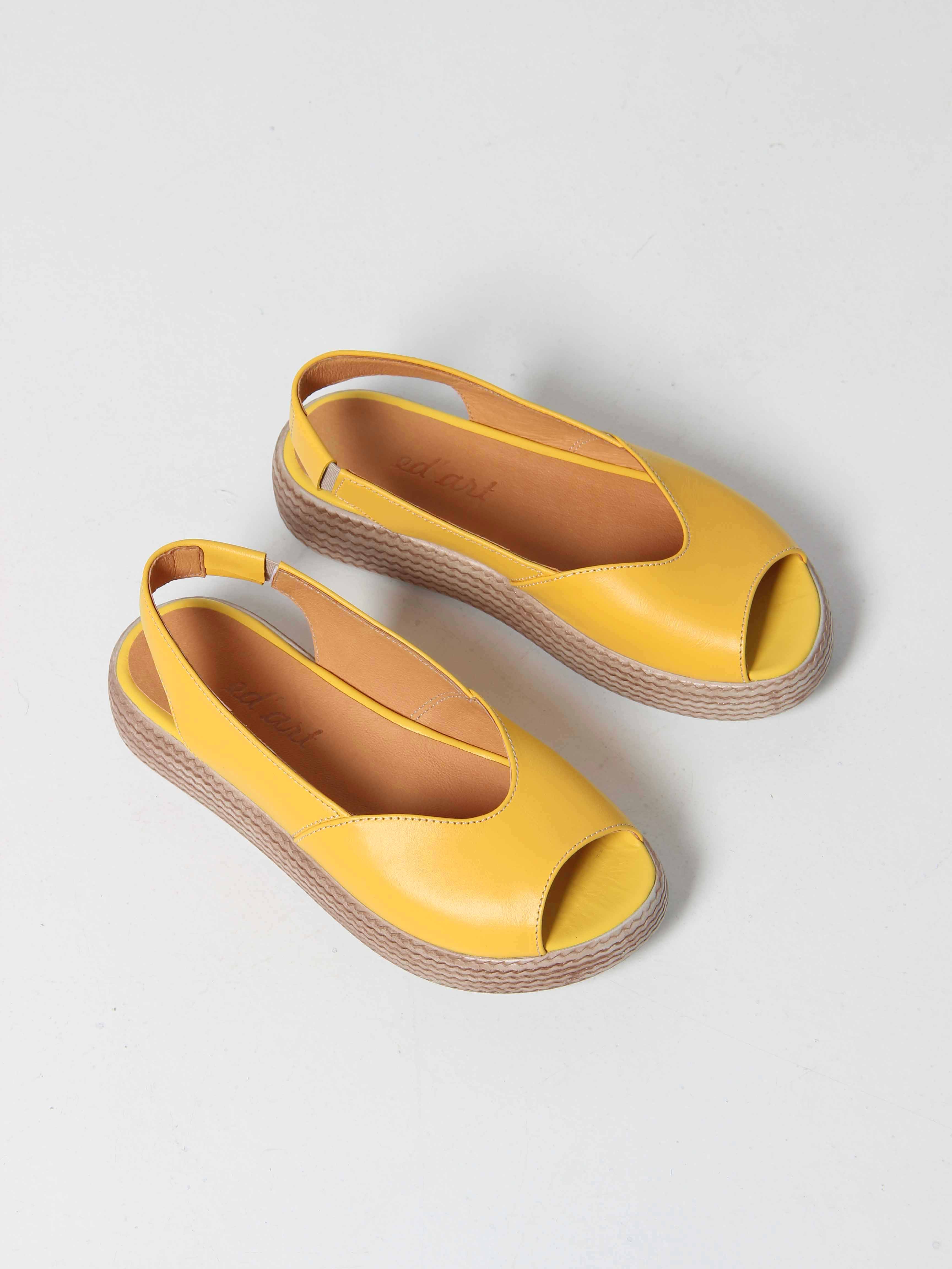 картинка Босоножки ED'ART 1042.2530'be. Желтый от интернет магазина