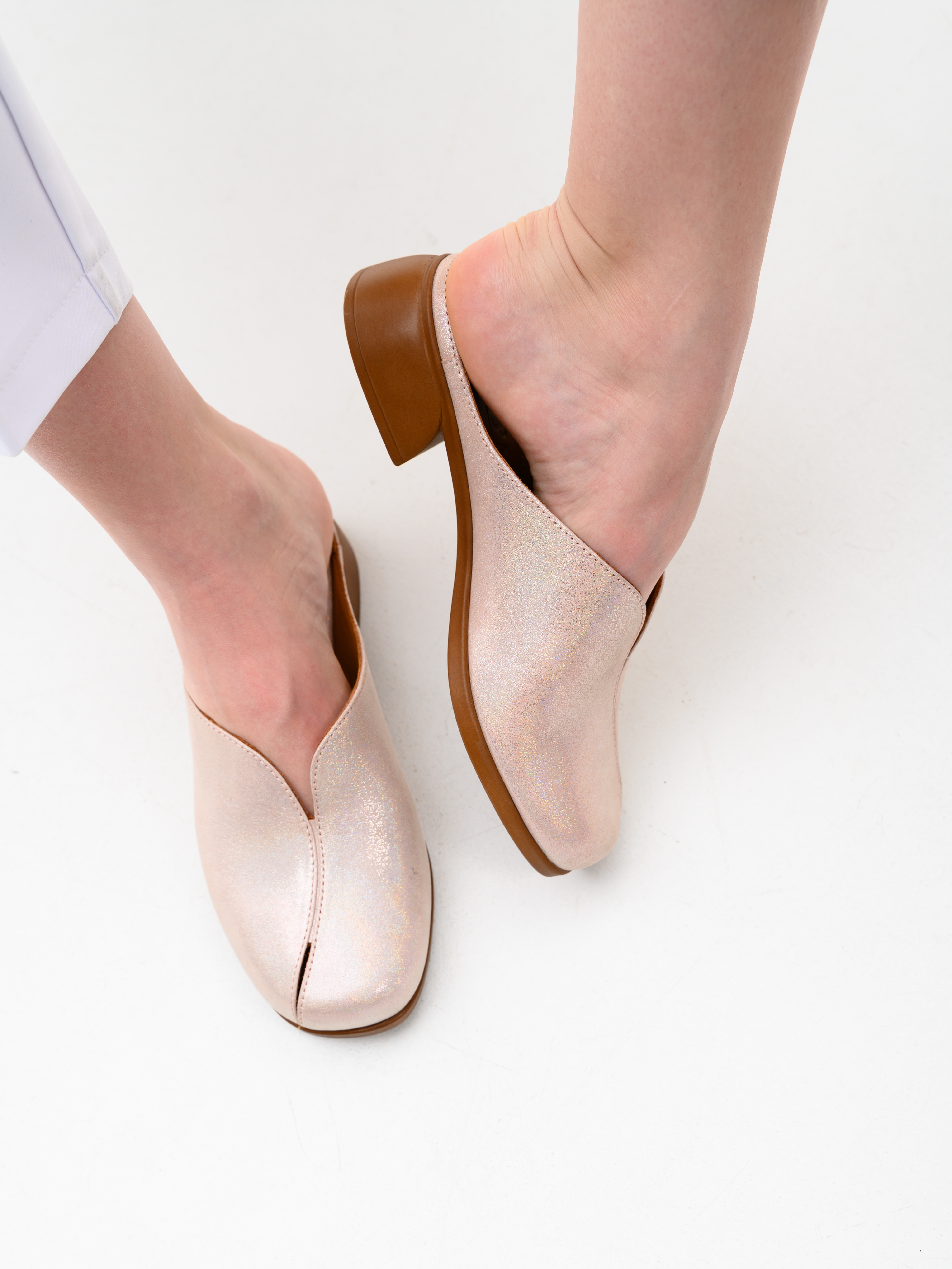 картинка Сабо ED'ART 3200.25294'br. Розовый ибица+коричневый от интернет магазина