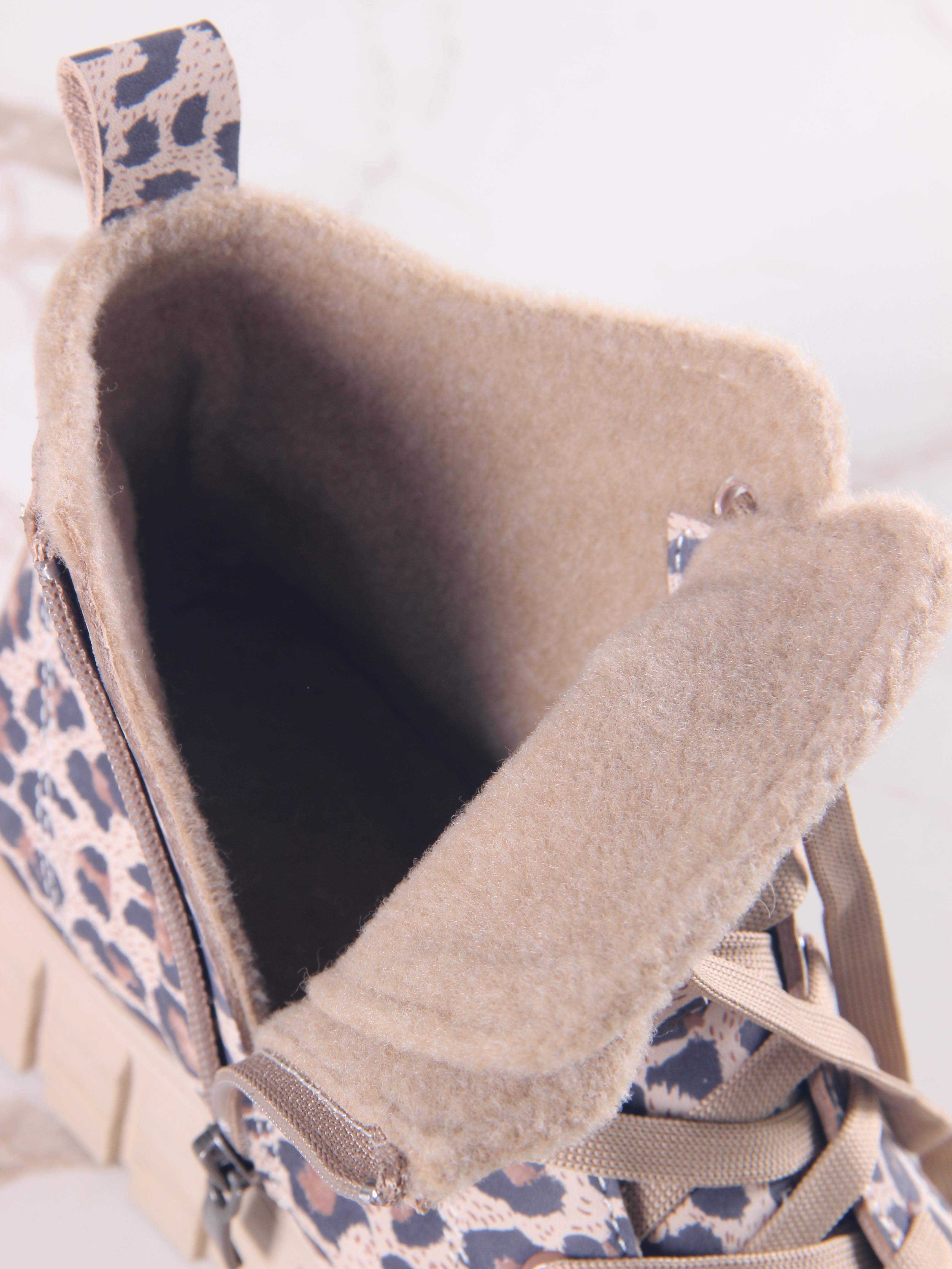 картинка Ботинки ED'ART 217.91505'be. бежевый леопард от интернет магазина