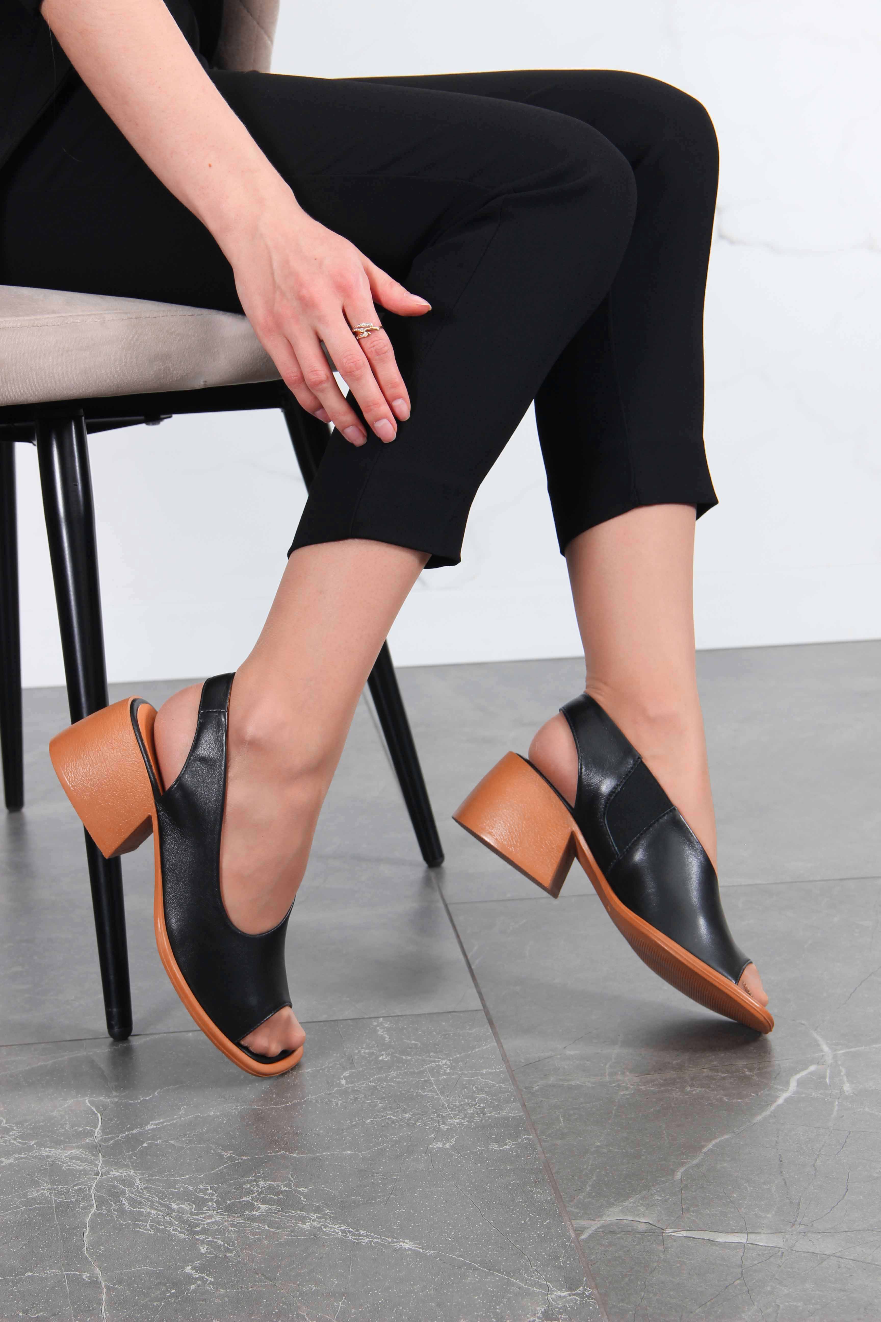 картинка Босоножки ED'ART 4011.23663'br. Черный-коричневый от интернет магазина