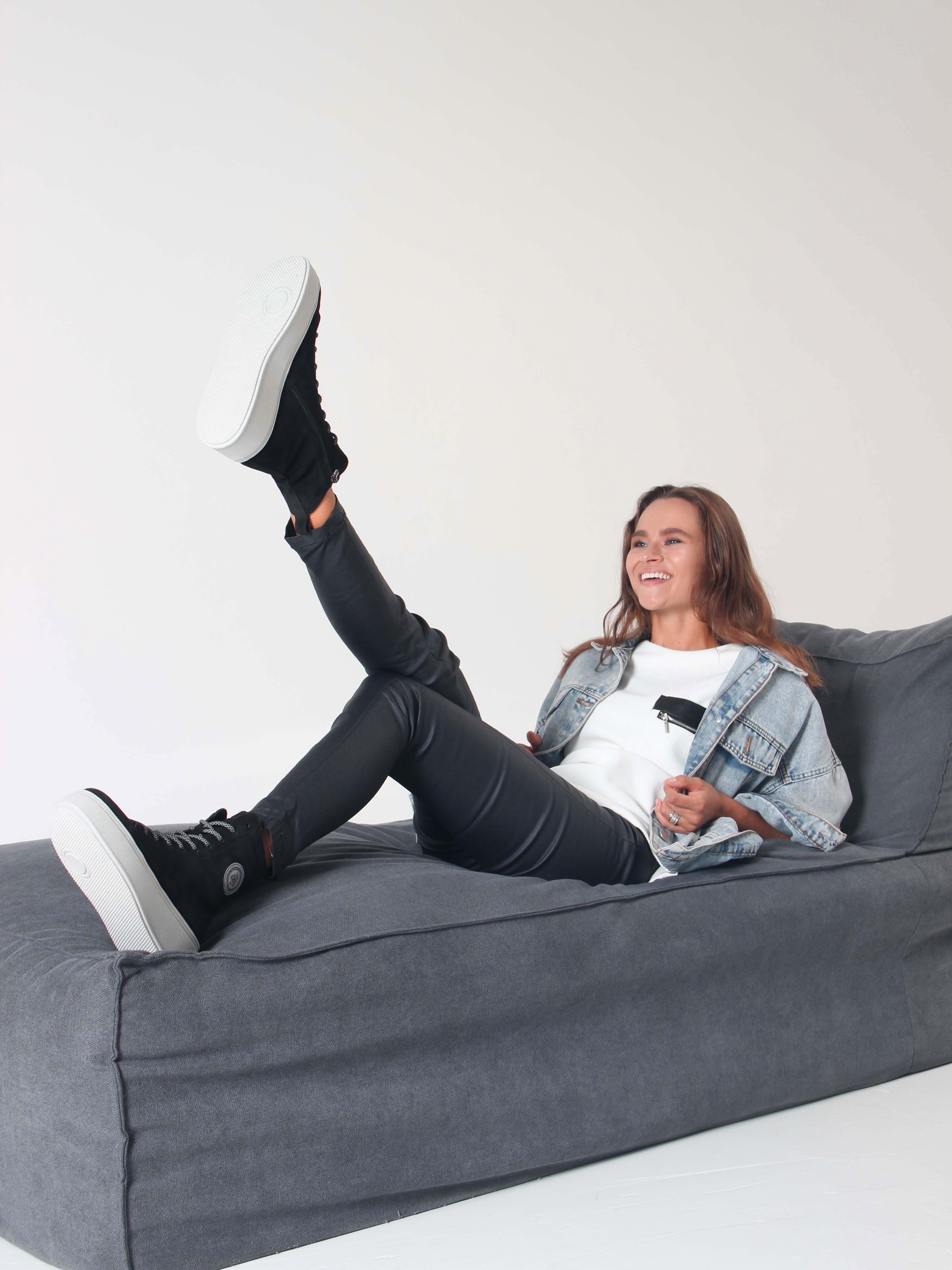 картинка Ботинки ED'ART 215.ALTA'gr. Черный замша от интернет магазина