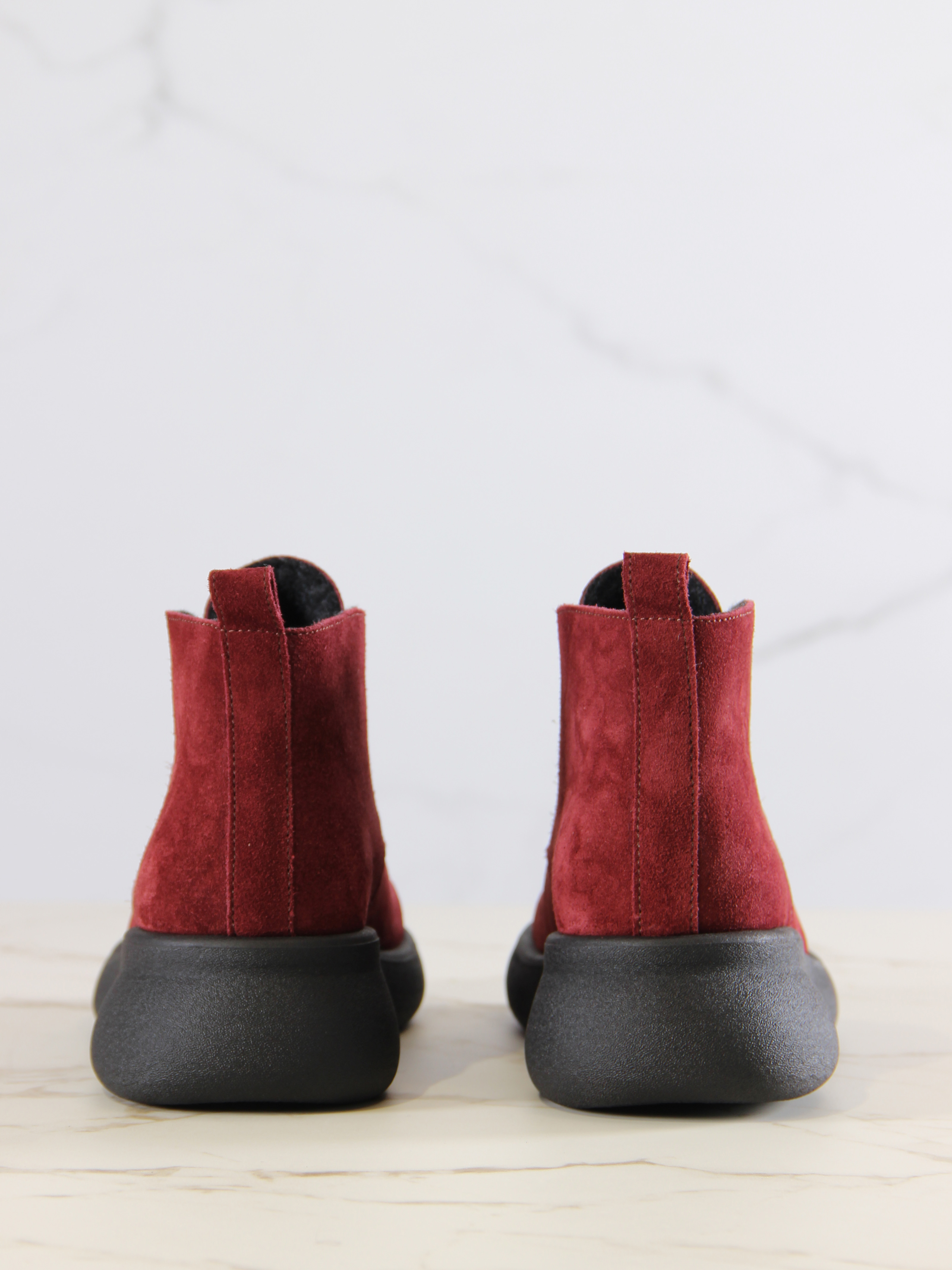 картинка Ботинки  ED'ART 308.927'bl.Бордо замша от интернет магазина