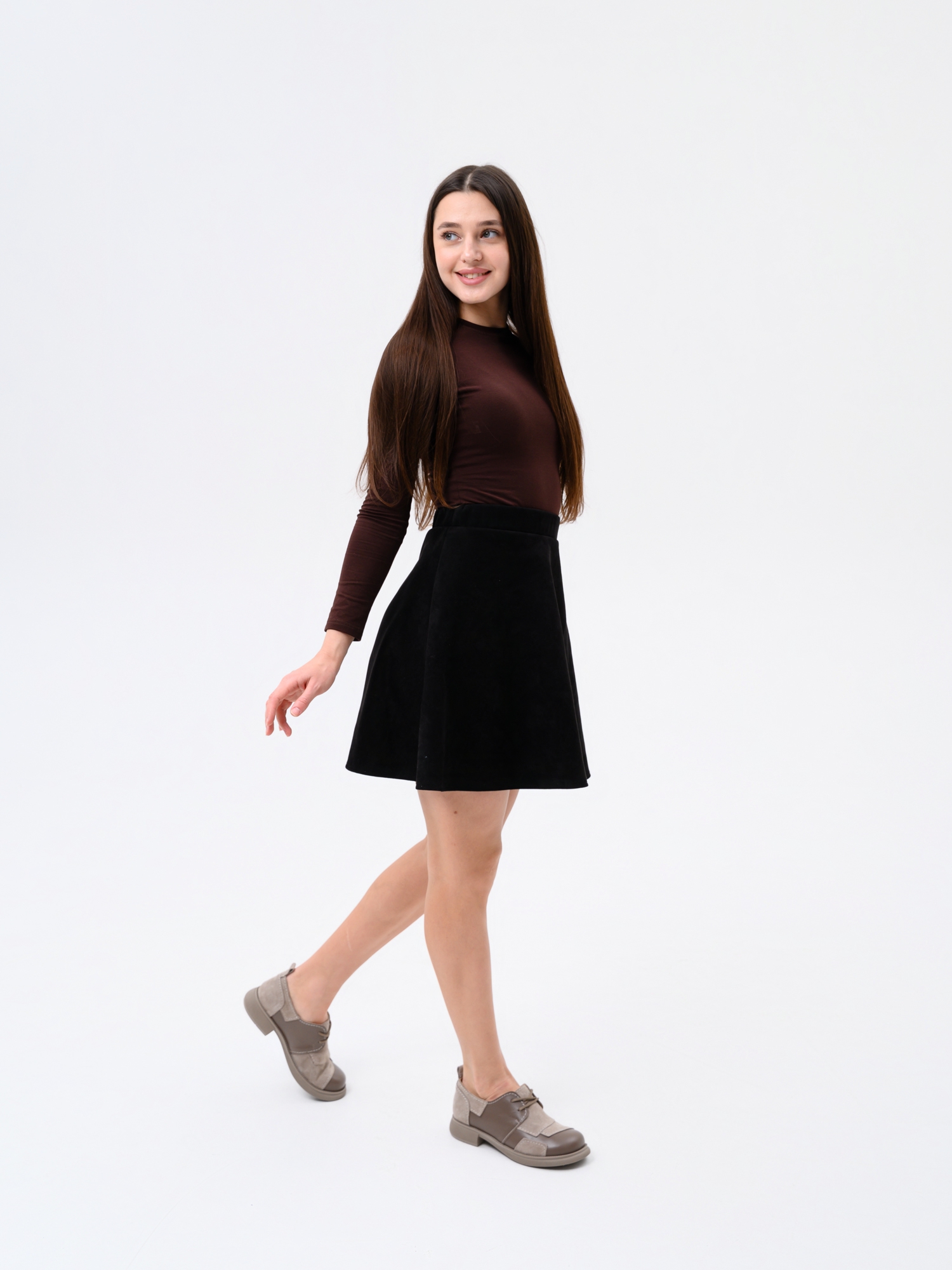 картинка Полуботинки туфли ED'ART 205.патриция'ka.Ваниль замша+тауп майами от интернет магазина