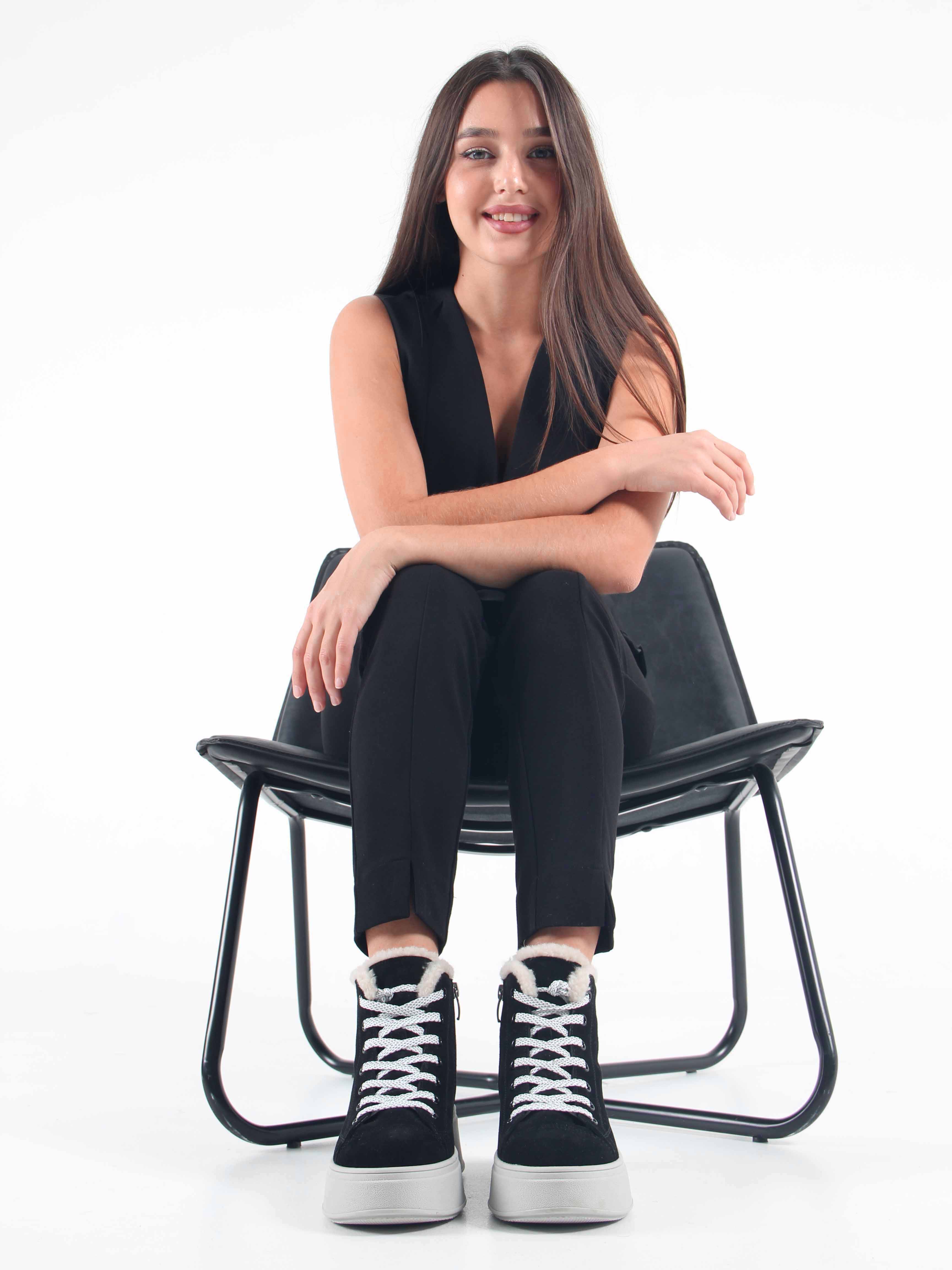 картинка Ботинки ED'ART 217.ALTA'gr. черный замша R от интернет магазина