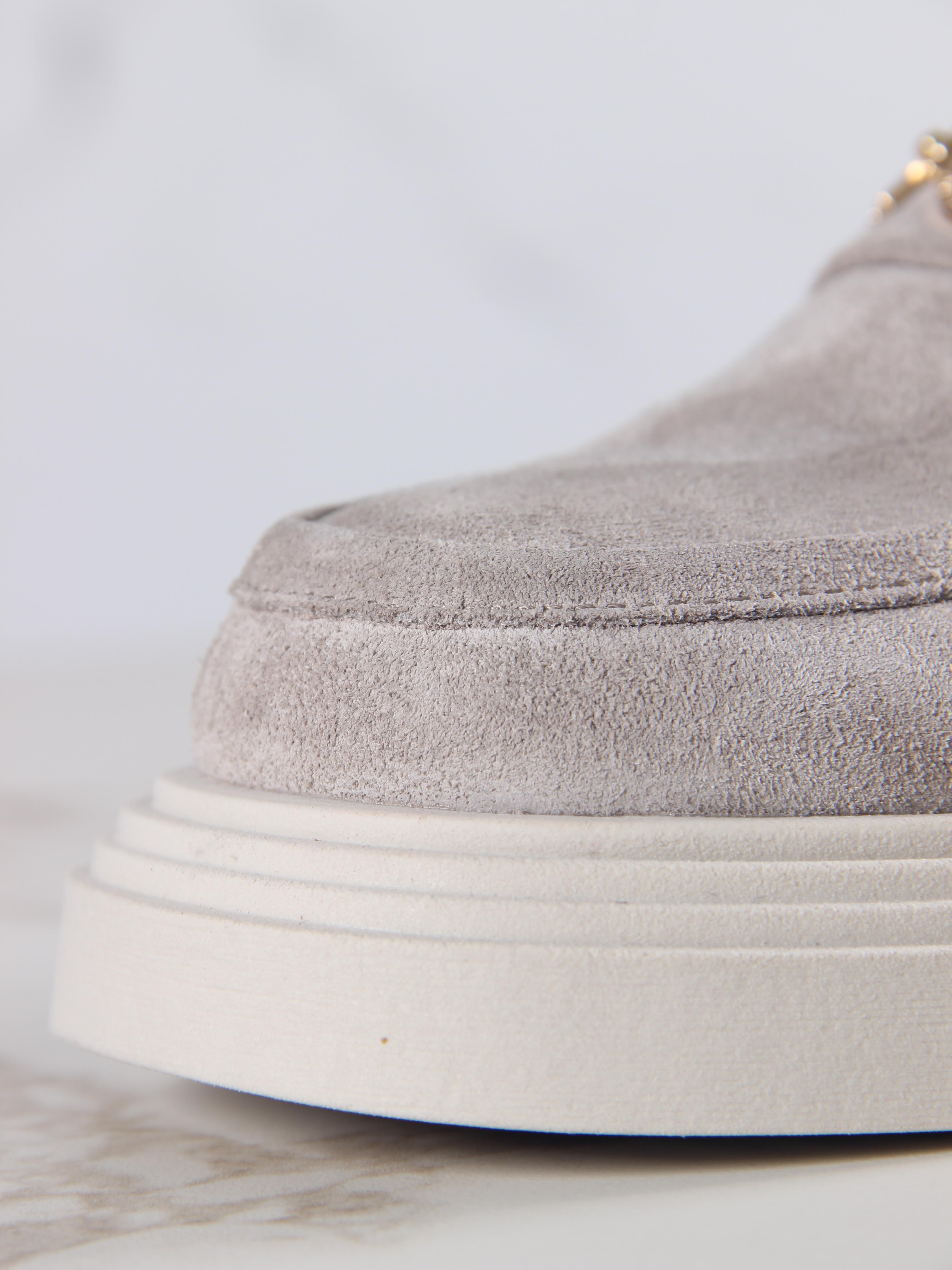 картинка Лоферы туфли ED'ART 173.1453'be. каменный замша от интернет магазина