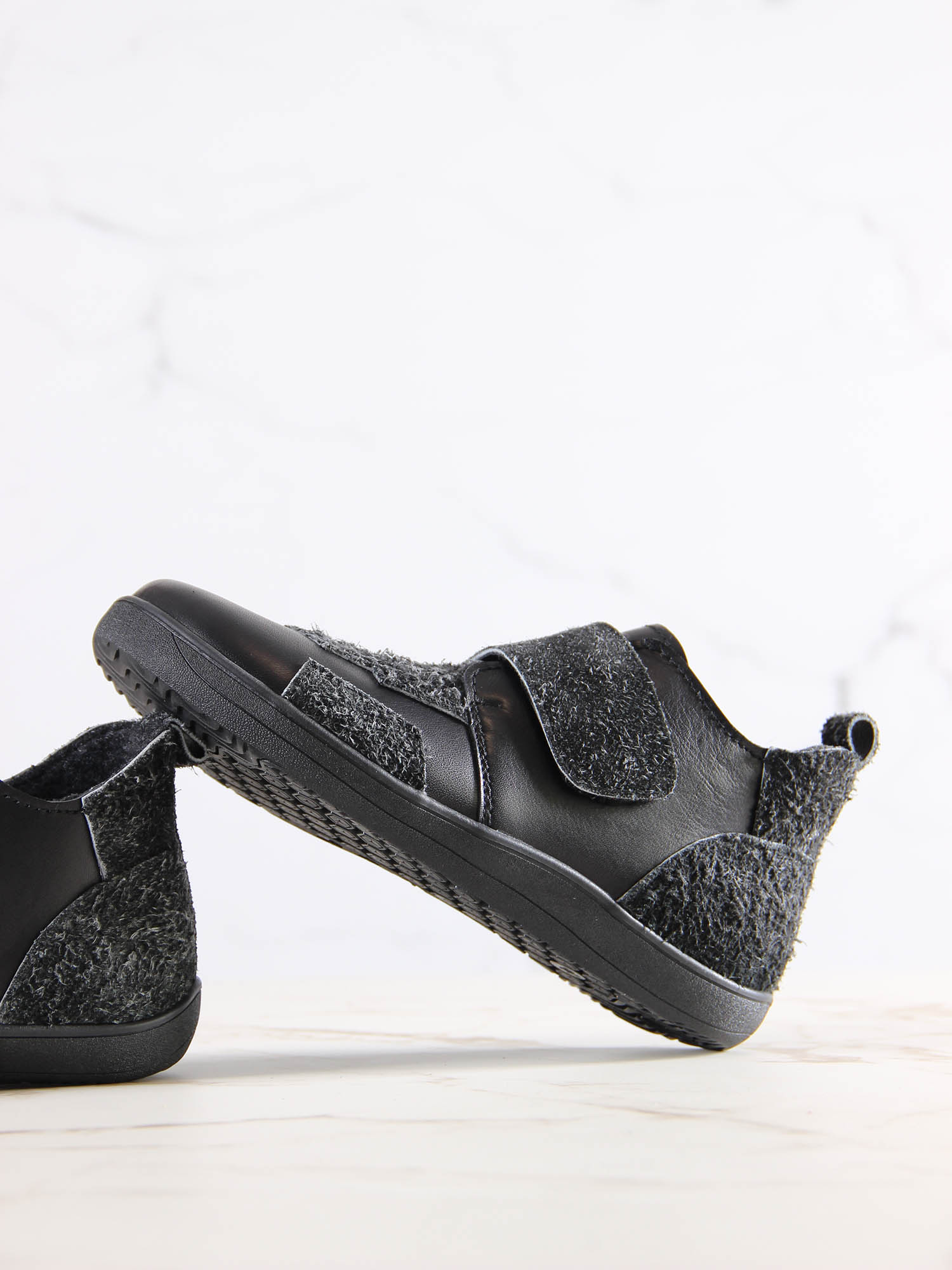 картинка Босоногие ботинки  ED'ART 206.NATA'bl.Черная кожа+черный джангл от интернет магазина