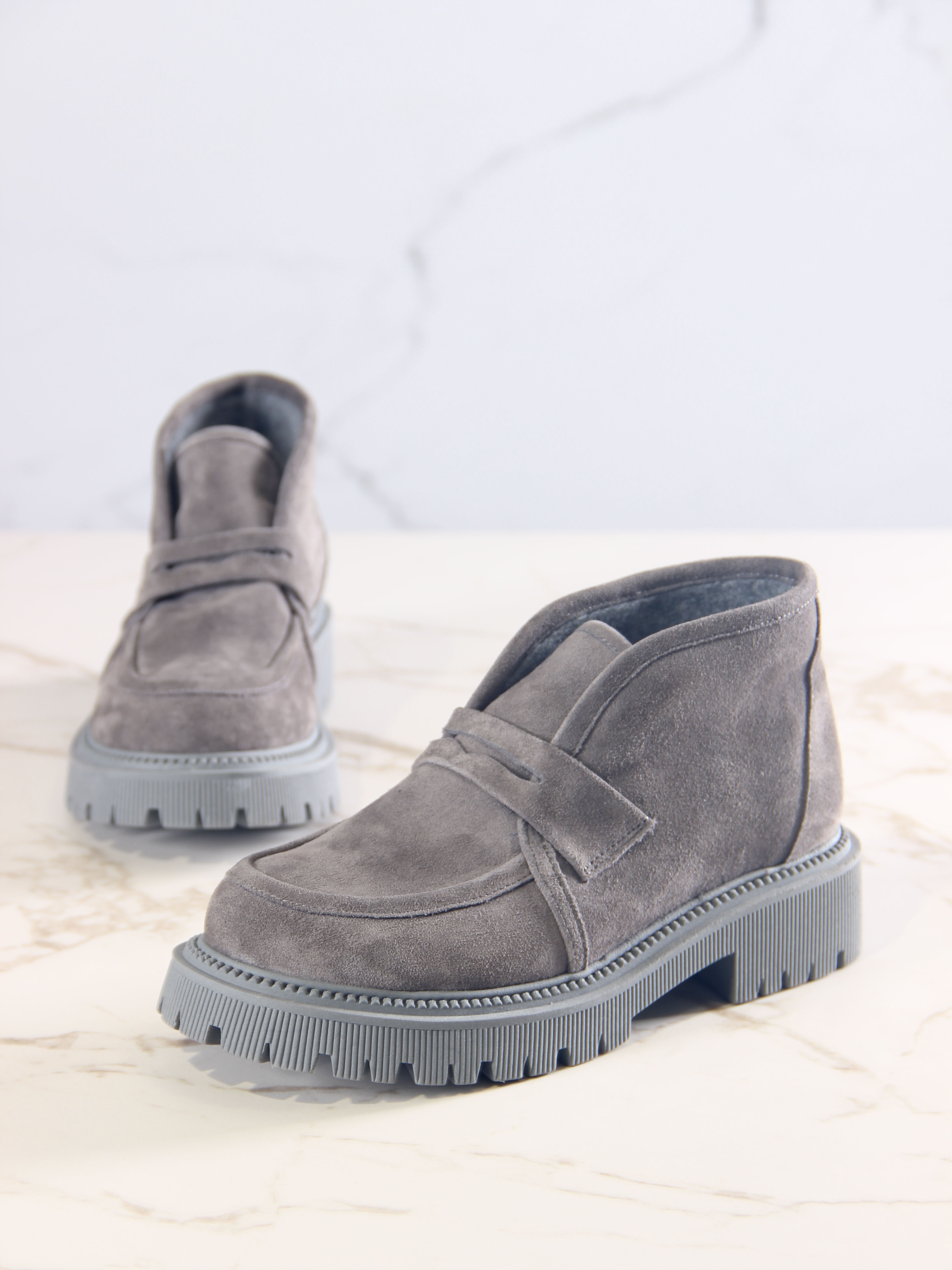 картинка Полуботинки  ED'ART 304.taskana'gr. Серый замок замша от интернет магазина